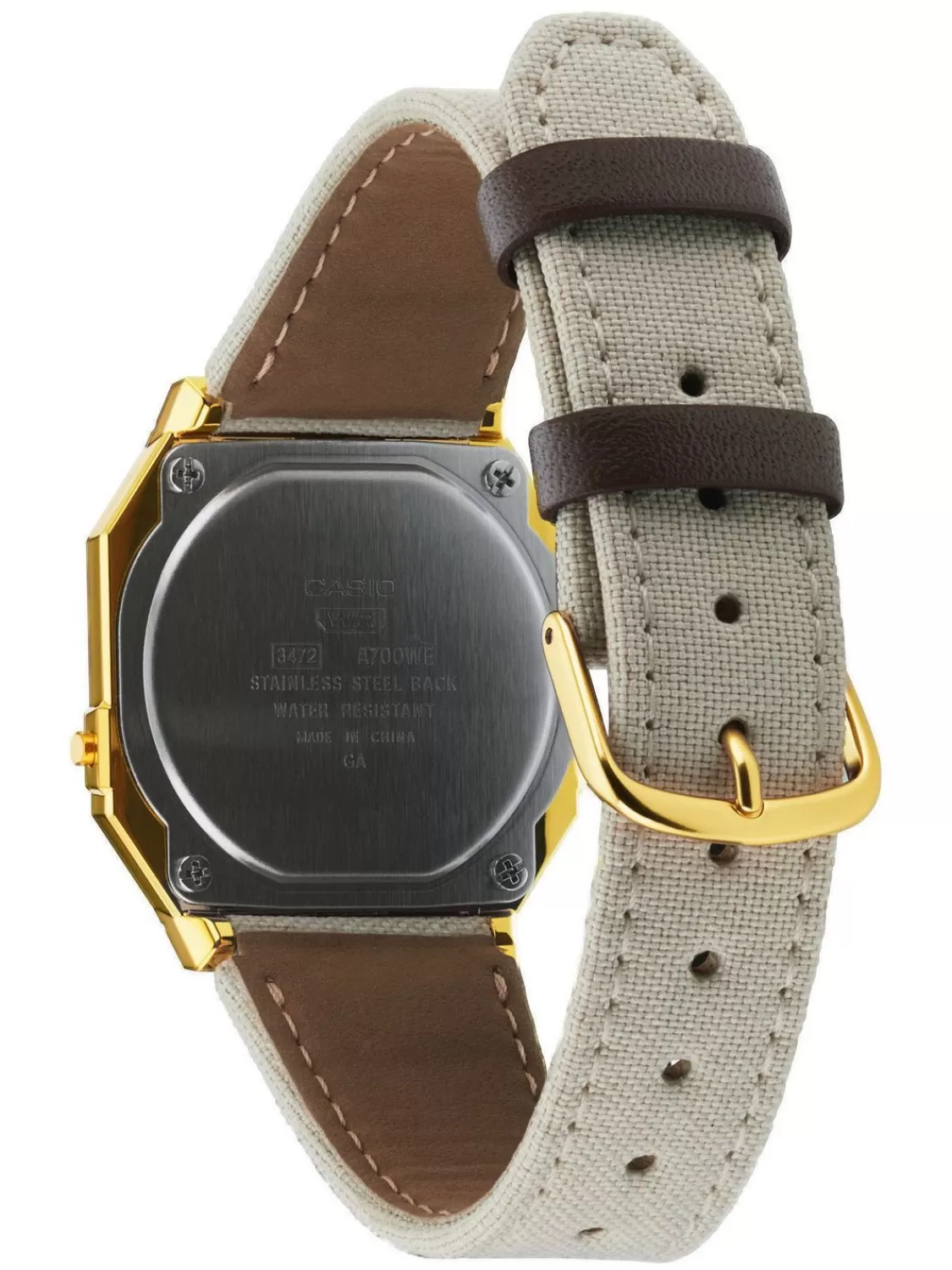 Casio Vintage Iconic Damenuhr Hellgrau/Goldfarben | Damenuhren