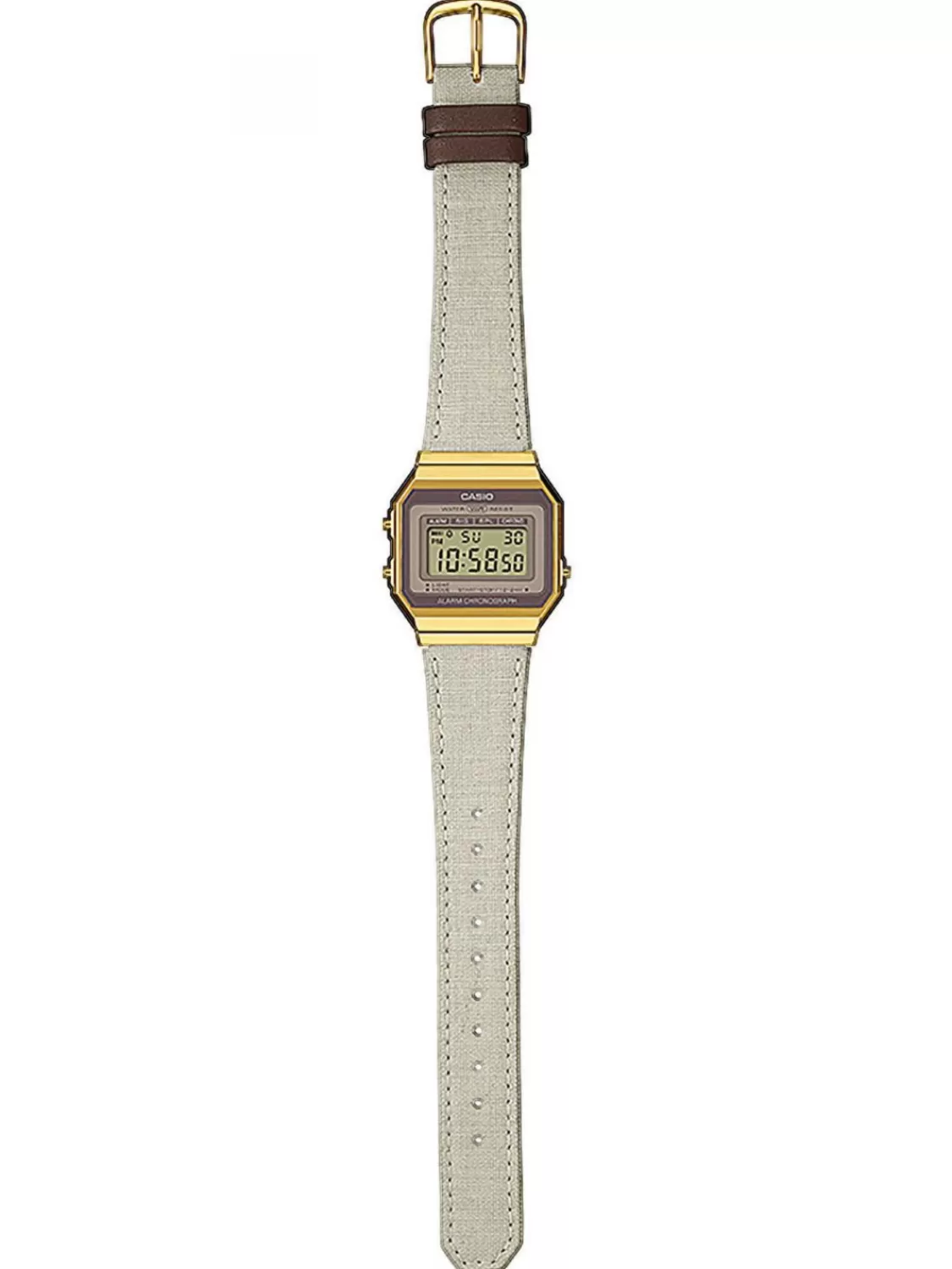 Casio Vintage Iconic Damenuhr Hellgrau/Goldfarben | Damenuhren