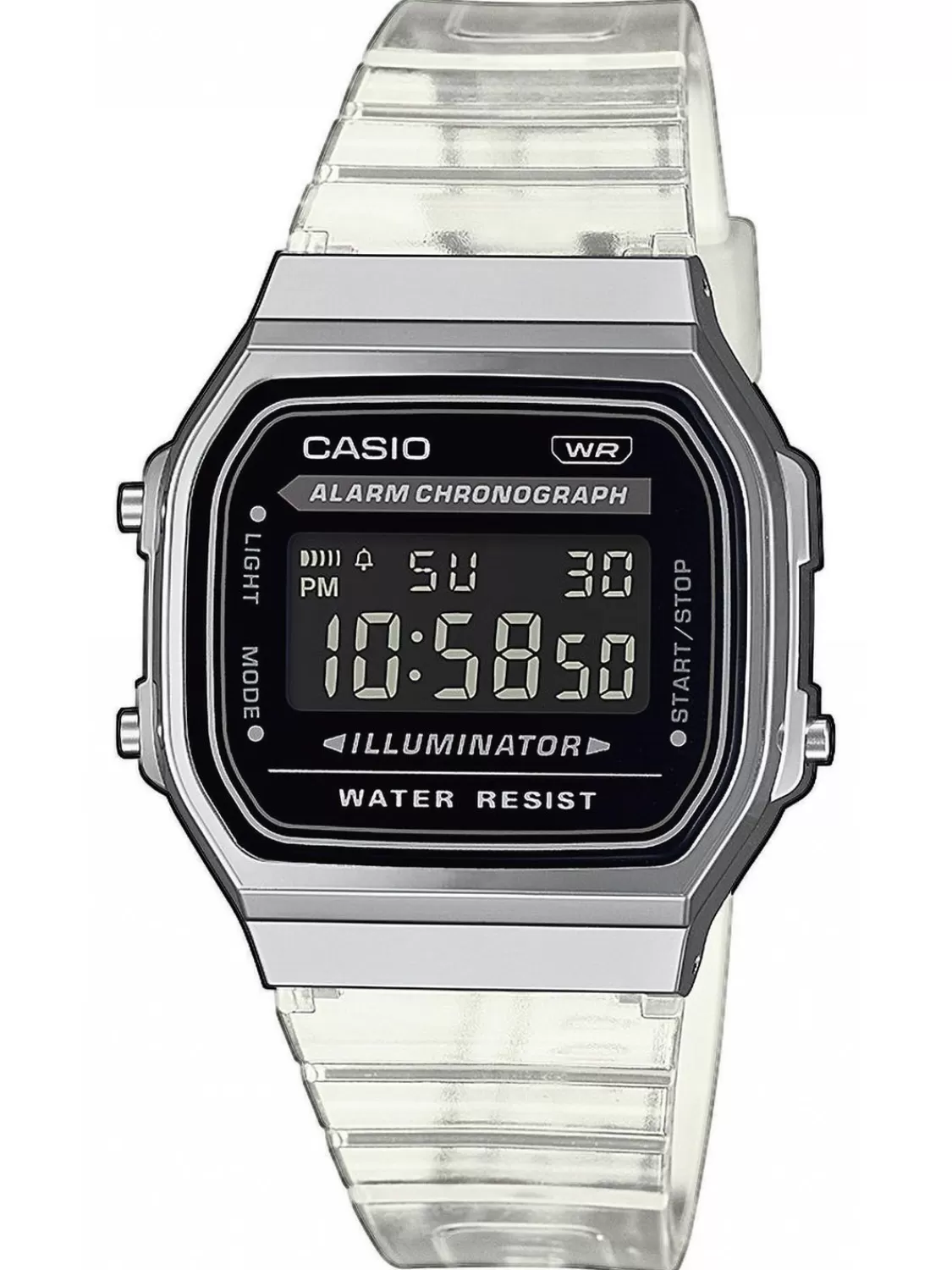 Casio Vintage Iconic Digitaluhr Transparent | Damenuhren