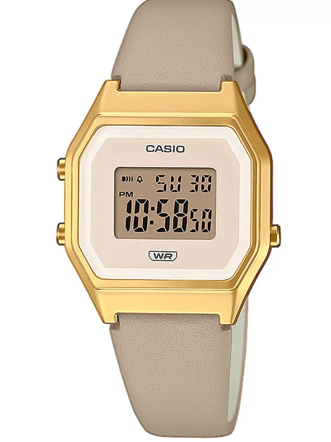 Casio Vintage Mini Damenuhr Taupe/Goldfarben | Damenuhren