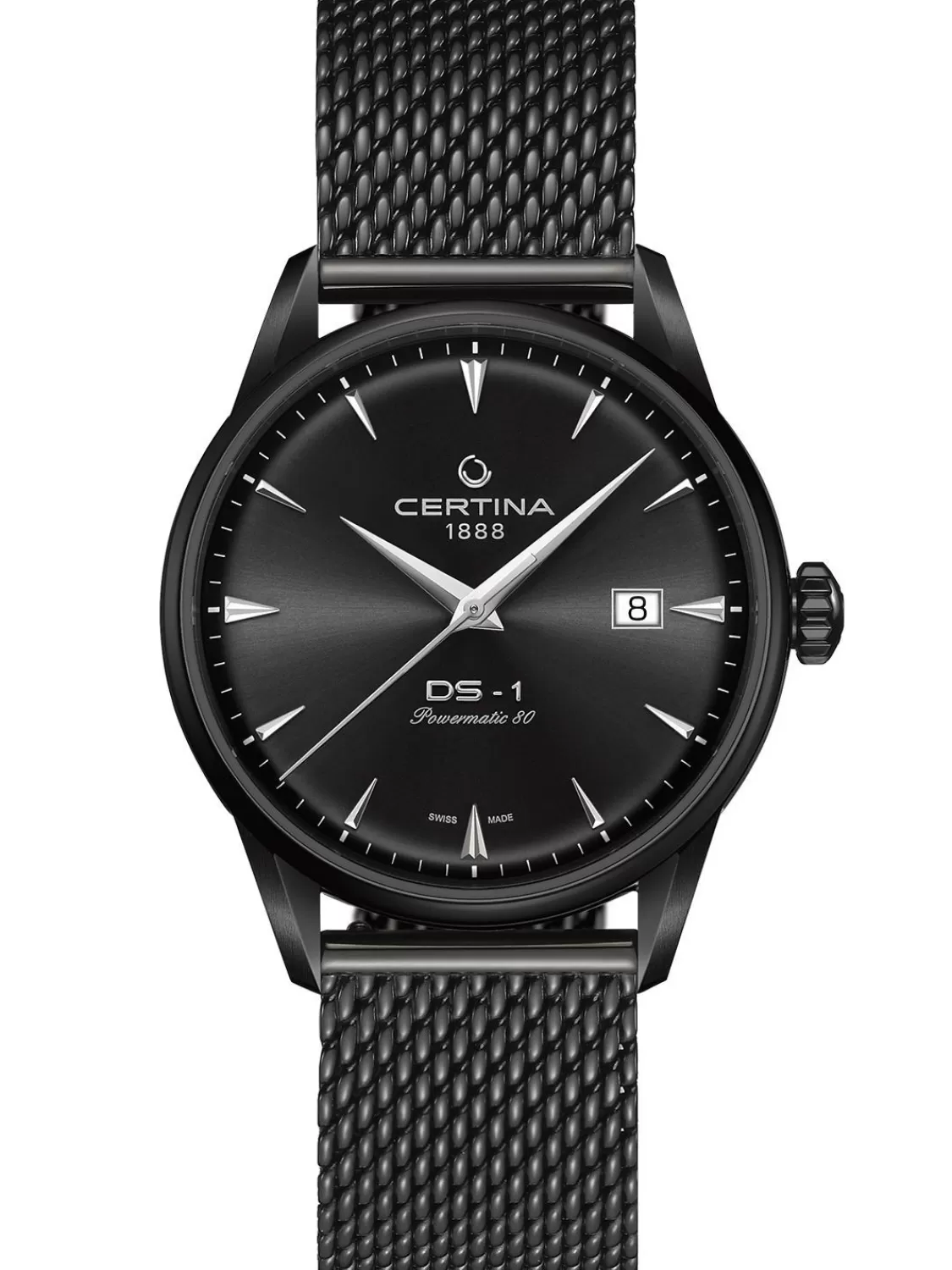 Certina Herrenuhr Automatik Ds-1 Schwarz | Herrenuhren