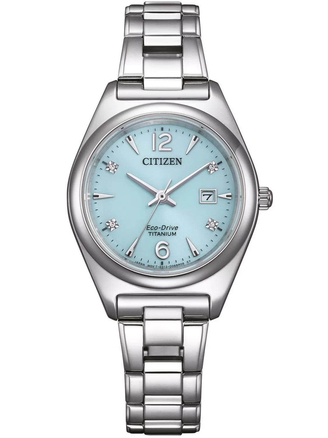 Citizen Eco-Drive Damen-Solaruhr Titan/Hellblau | Damenuhren