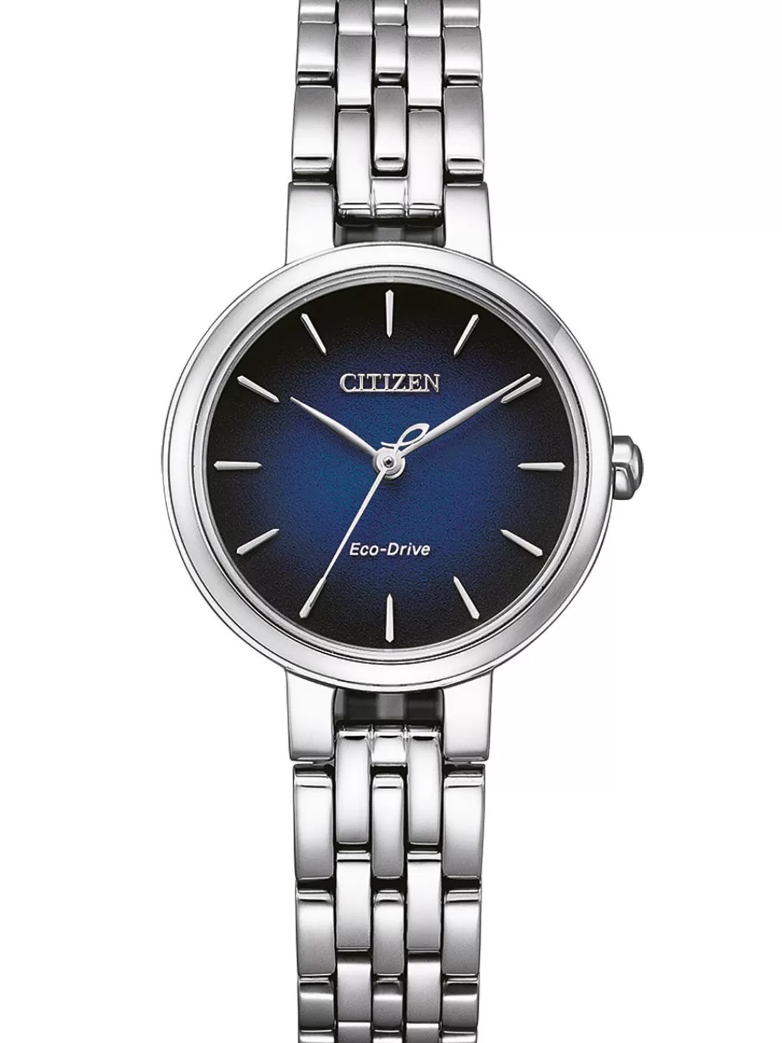 Citizen Eco-Drive Damenuhr L Stahl/Blau | Damenuhren