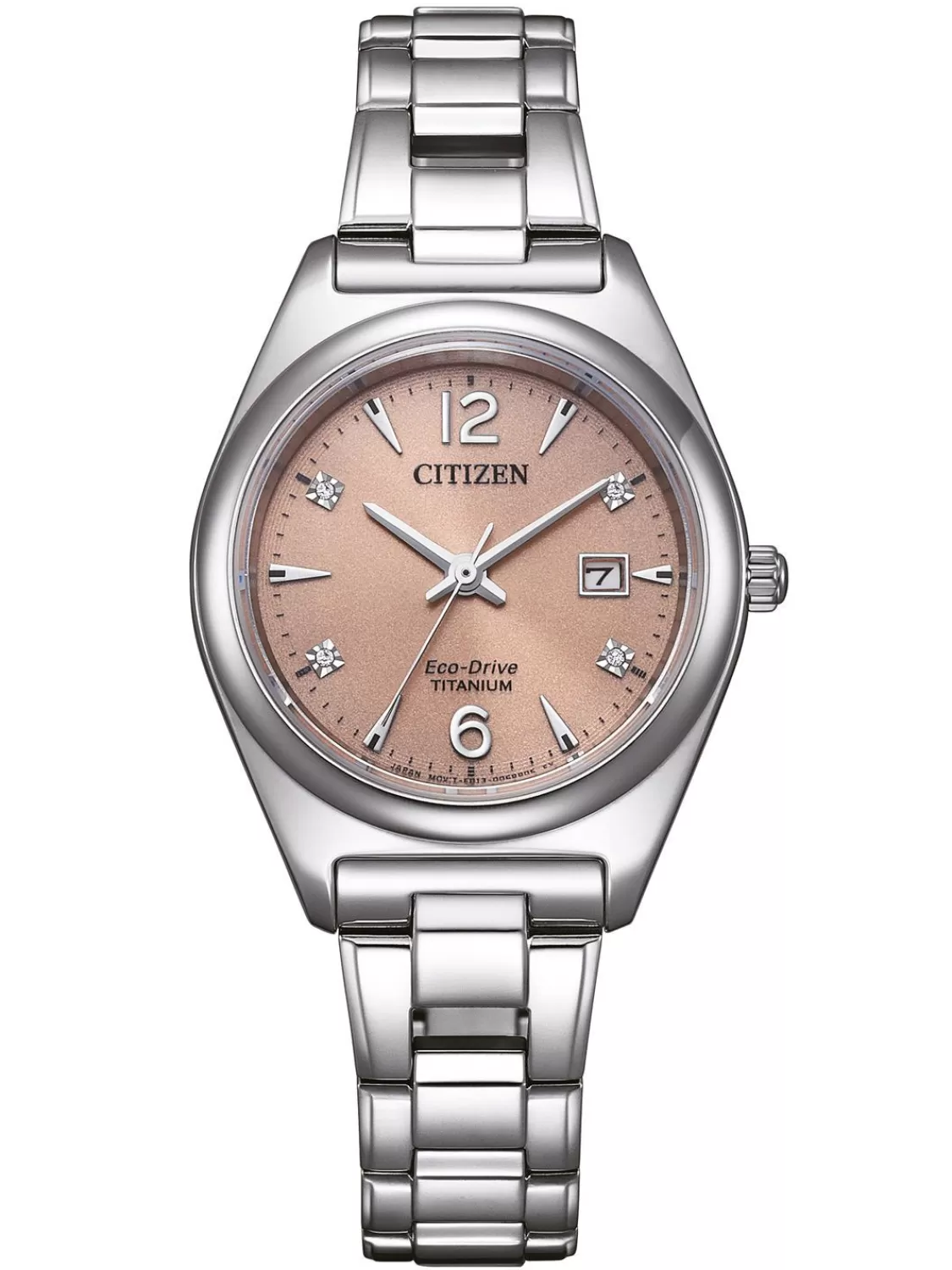 Citizen Eco-Drive Damenuhr Solar Titan/Hellbraun | Damenuhren