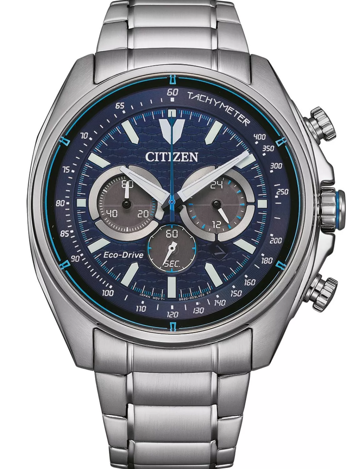 Citizen Eco-Drive Herren-Chronograph Stahl/Blau | Herrenuhren