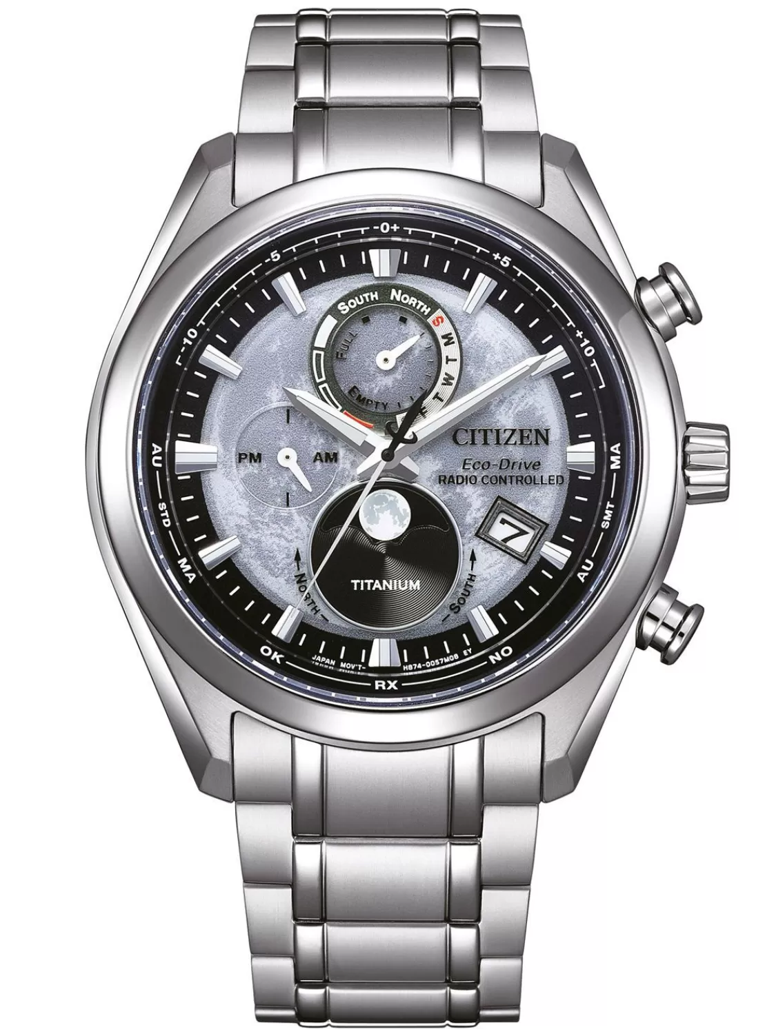 Citizen Eco-Drive Herrenuhr Funk-Solar Titan/Grau | Herrenuhren