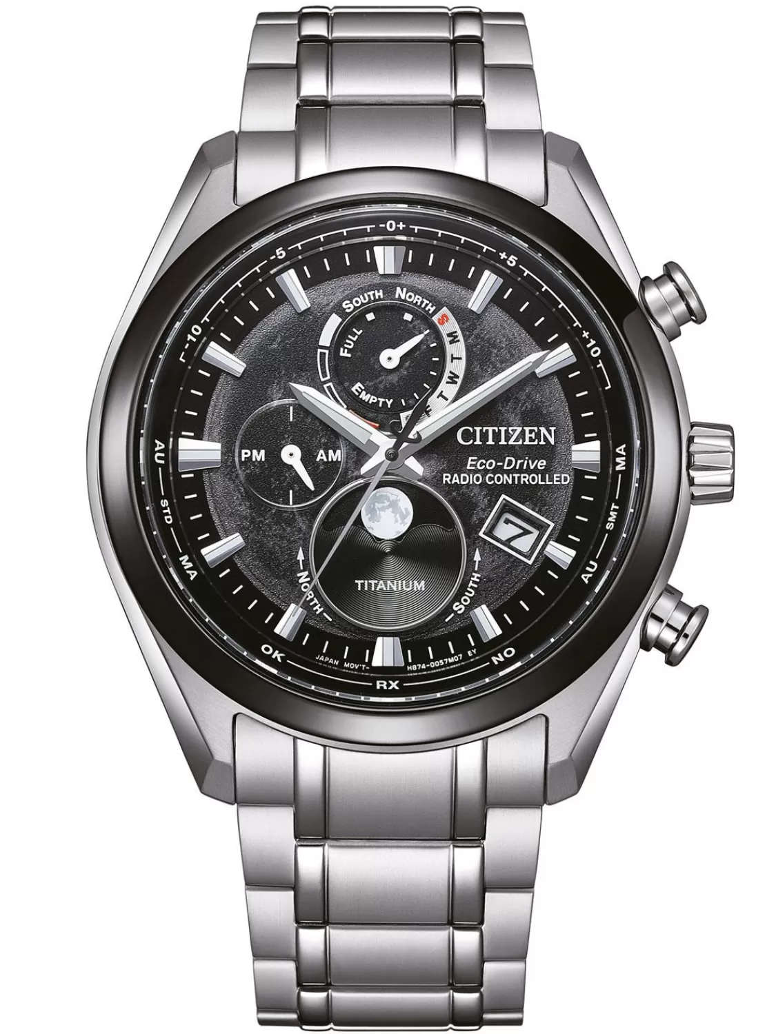 Citizen Eco-Drive Herrenuhr Funk-Solar Titan/Schwarz | Herrenuhren