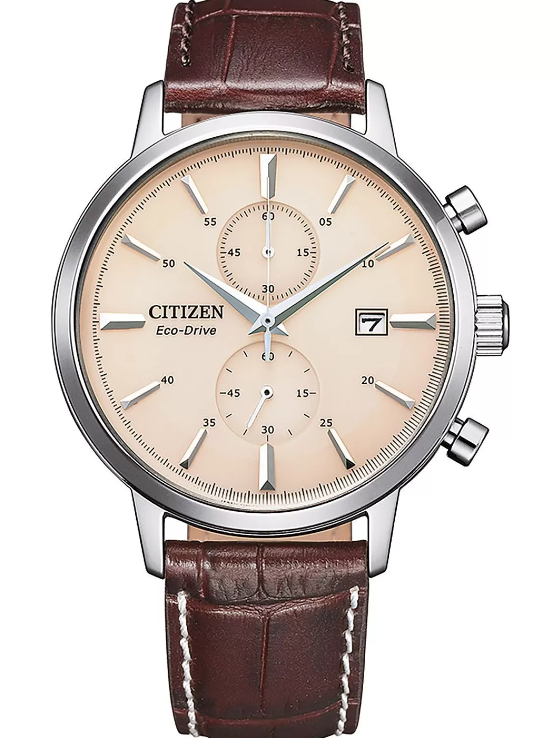 Citizen Eco-Drive Solar-Herrenuhr Chronograph Braun/Beige | Herrenuhren