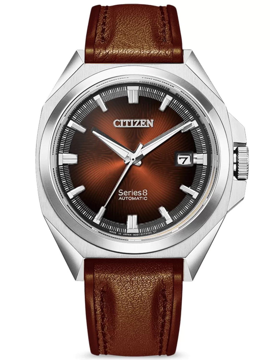 Citizen Herrenuhr Automatik Series 8 Dunkelbraun | Herrenuhren