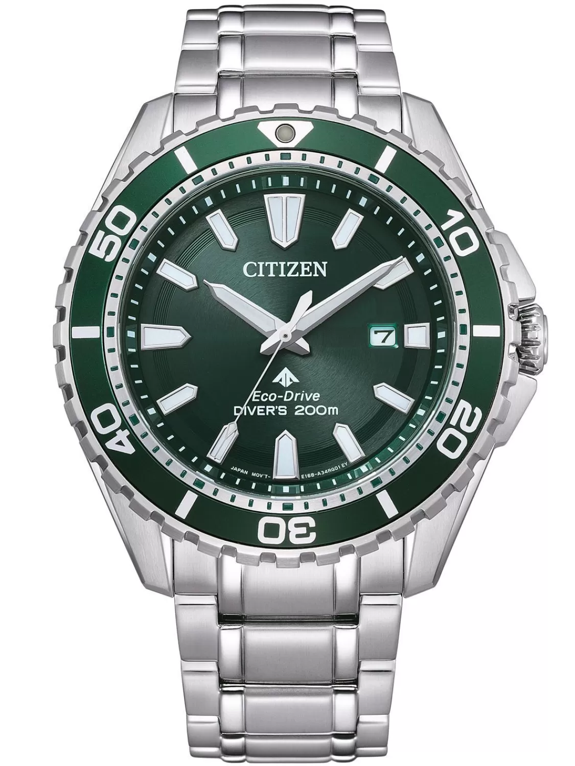 Citizen Promaster Eco-Drive Taucheruhr Stahl/Grun | Herrenuhren