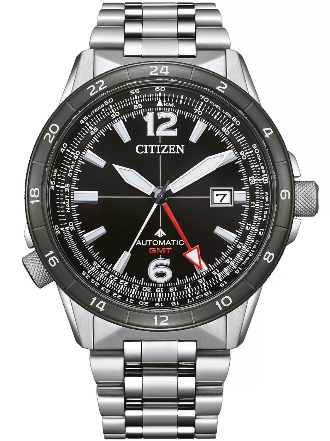 Citizen Promaster Sky Herrenuhr Automatik Gmt Stahl/Schwarz | Herrenuhren