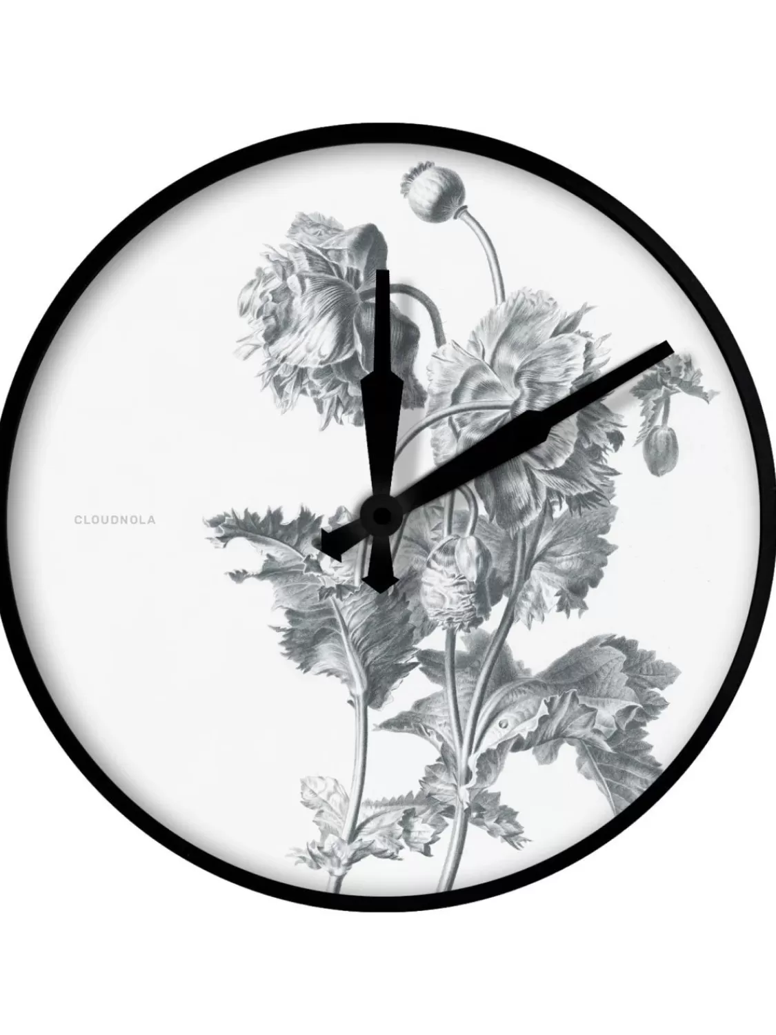 Cloudnola Wanduhr Flower Pierre Francois Legrand Mohnblume | Wanduhren