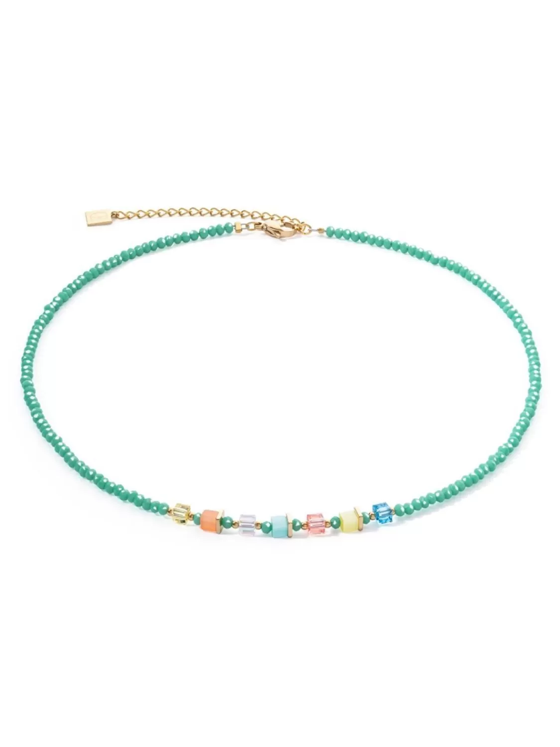 Coeur de Lion Damen-Halskette Joyful Colours Grun-Multicolor | Damenschmuck