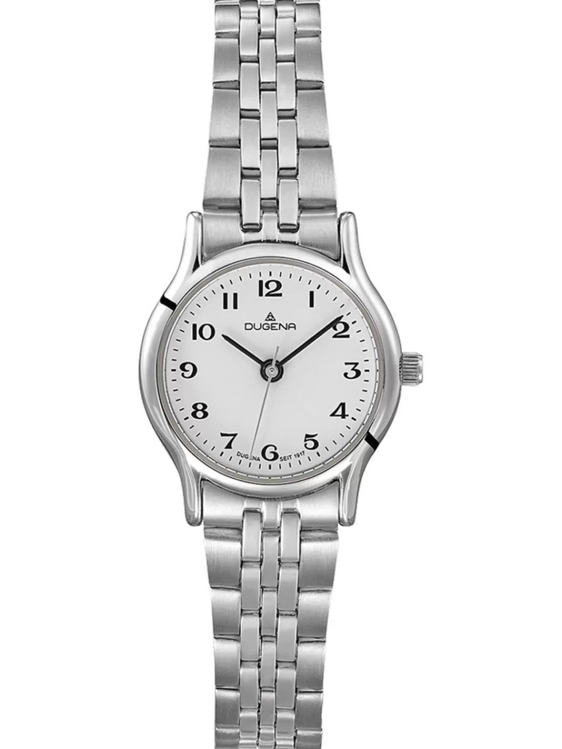 Dugena Damenuhr Vintage Edelstahl Weis/Silber | Damenuhren