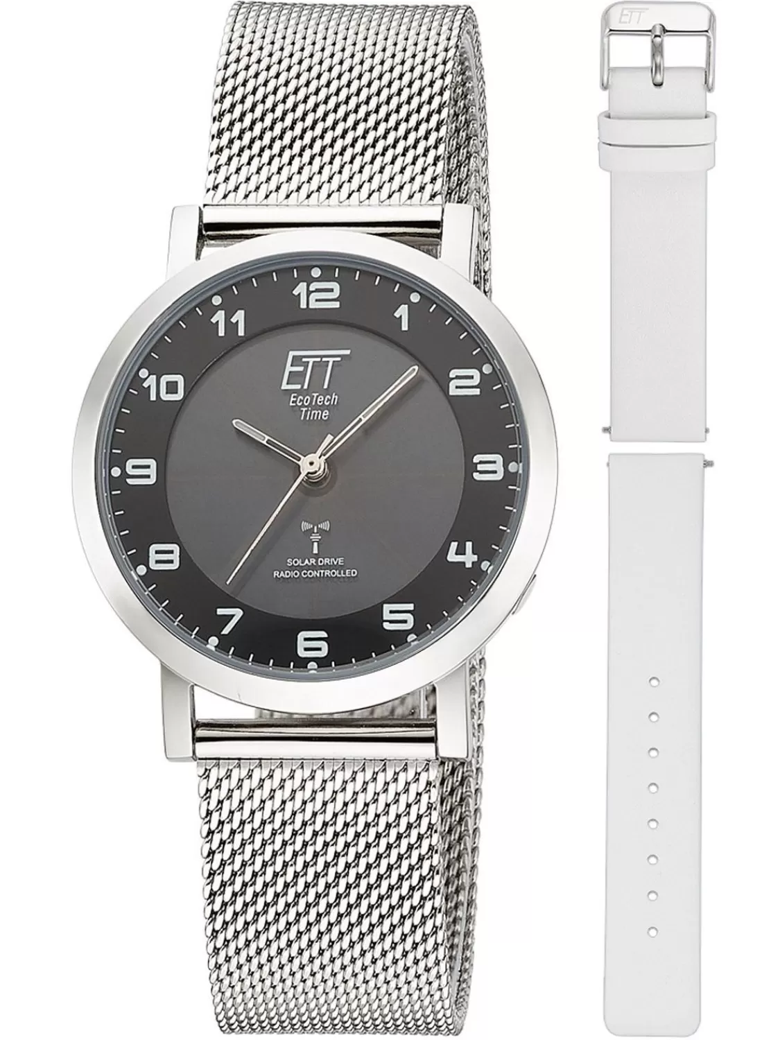 ETT Eco Tech Time Damen Funk-Solaruhr Atacama Edelstahl Mit 2 Bandern | Damenuhren