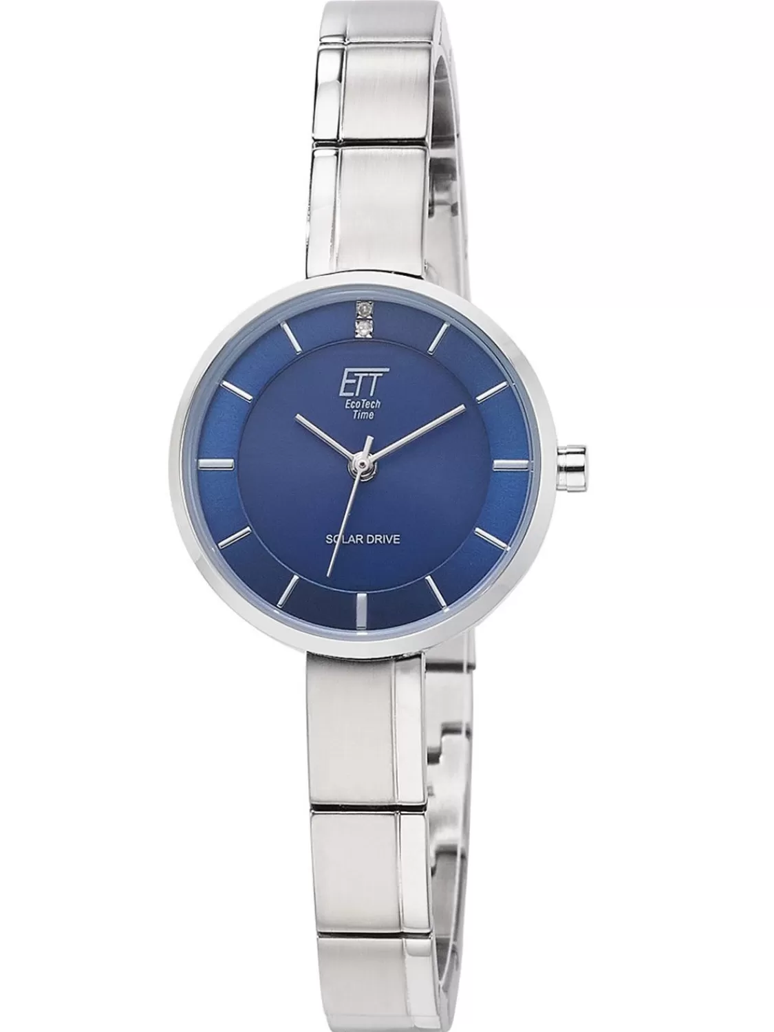 ETT Eco Tech Time Damen-Armbanduhr Solar Diamond Lady Blau | Damenuhren