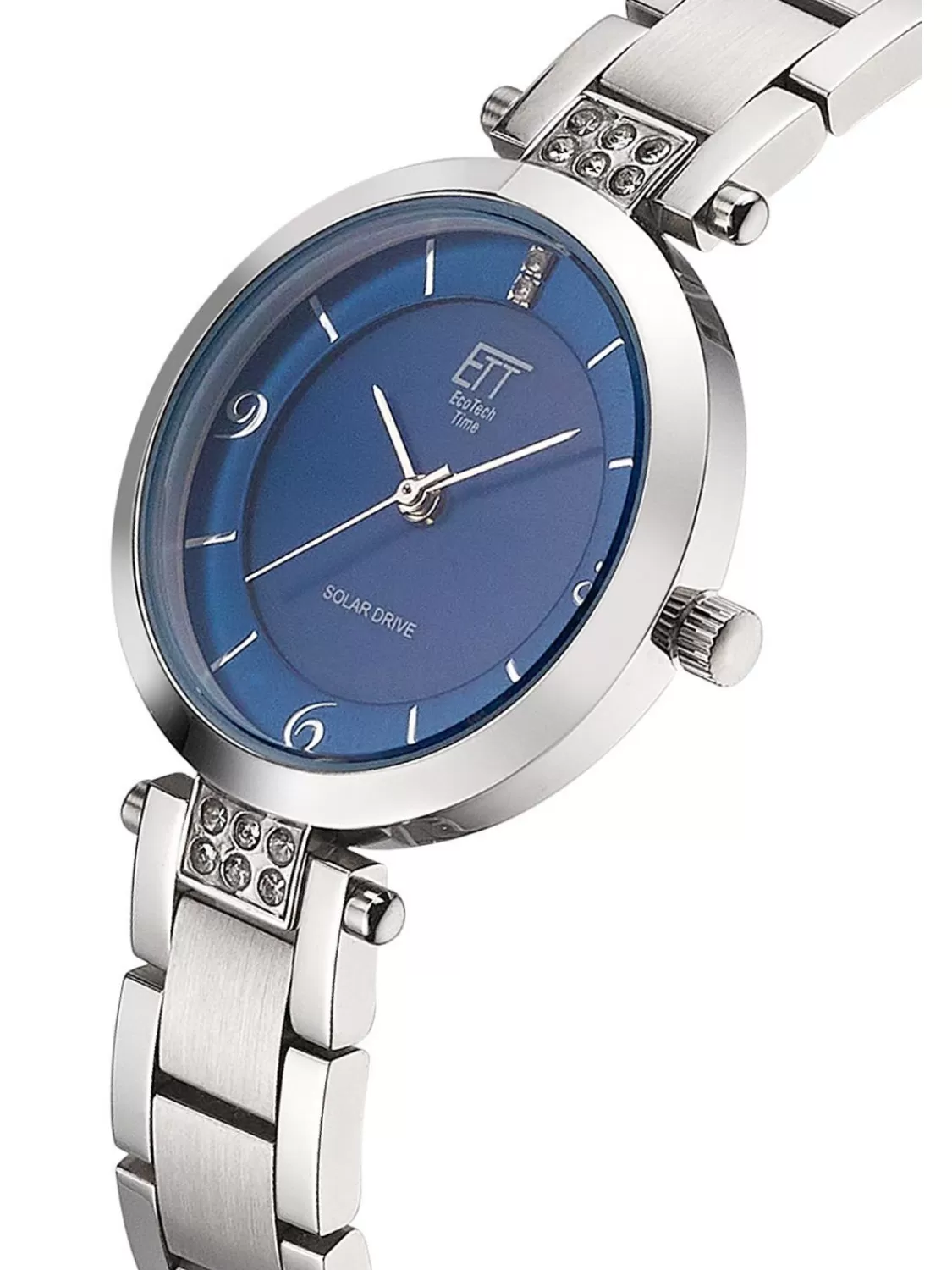 ETT Eco Tech Time Damen-Solaruhr Diamond Lady Blau | Damenuhren