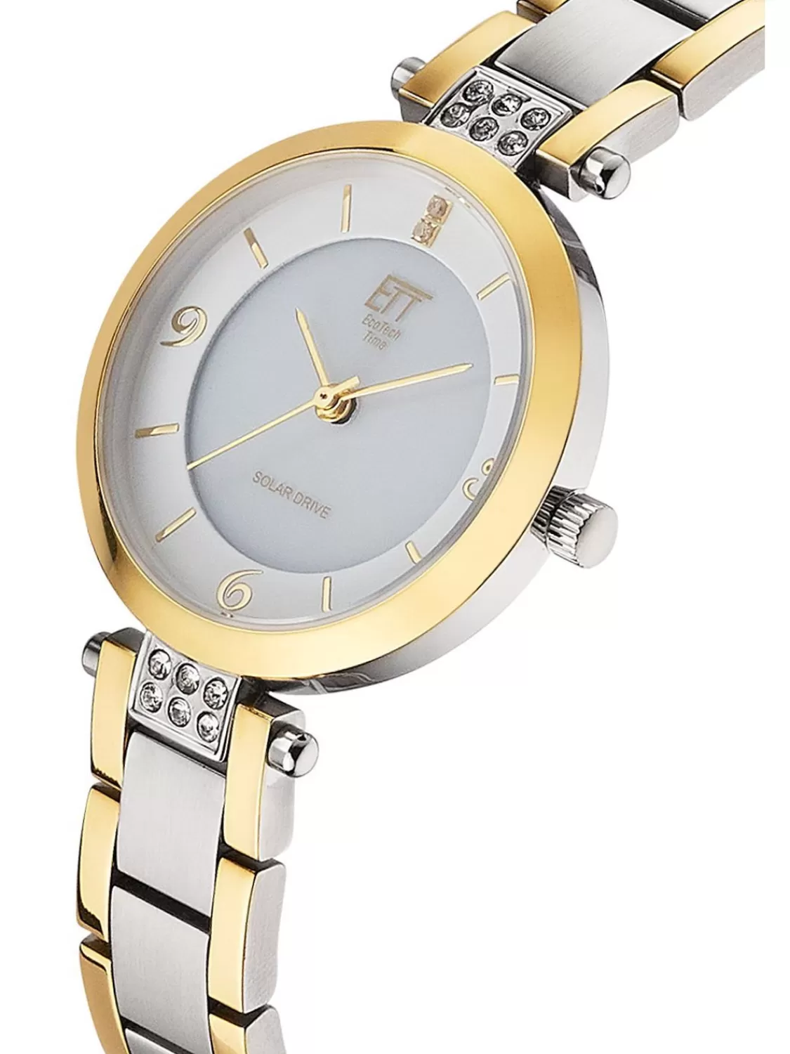 ETT Eco Tech Time Solaruhr Fur Damen Diamond Lady Zweifarbig | Damenuhren