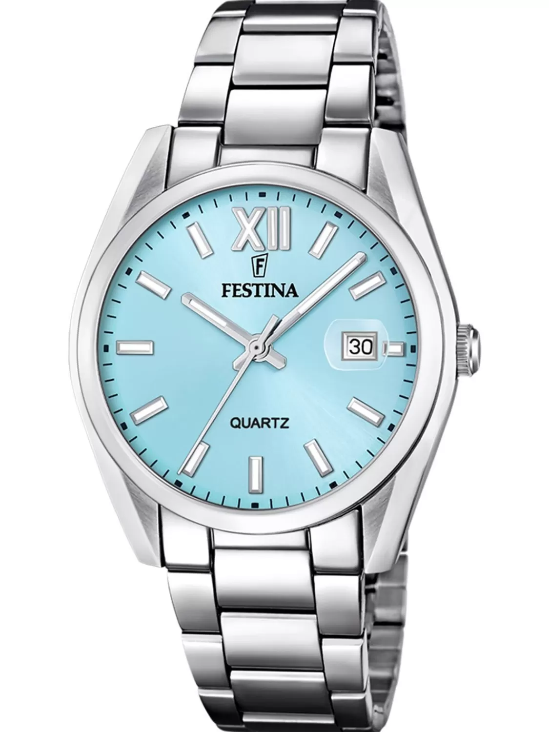 Festina Herren-Armbanduhr Quarz Stahl/Hellblau | Herrenuhren