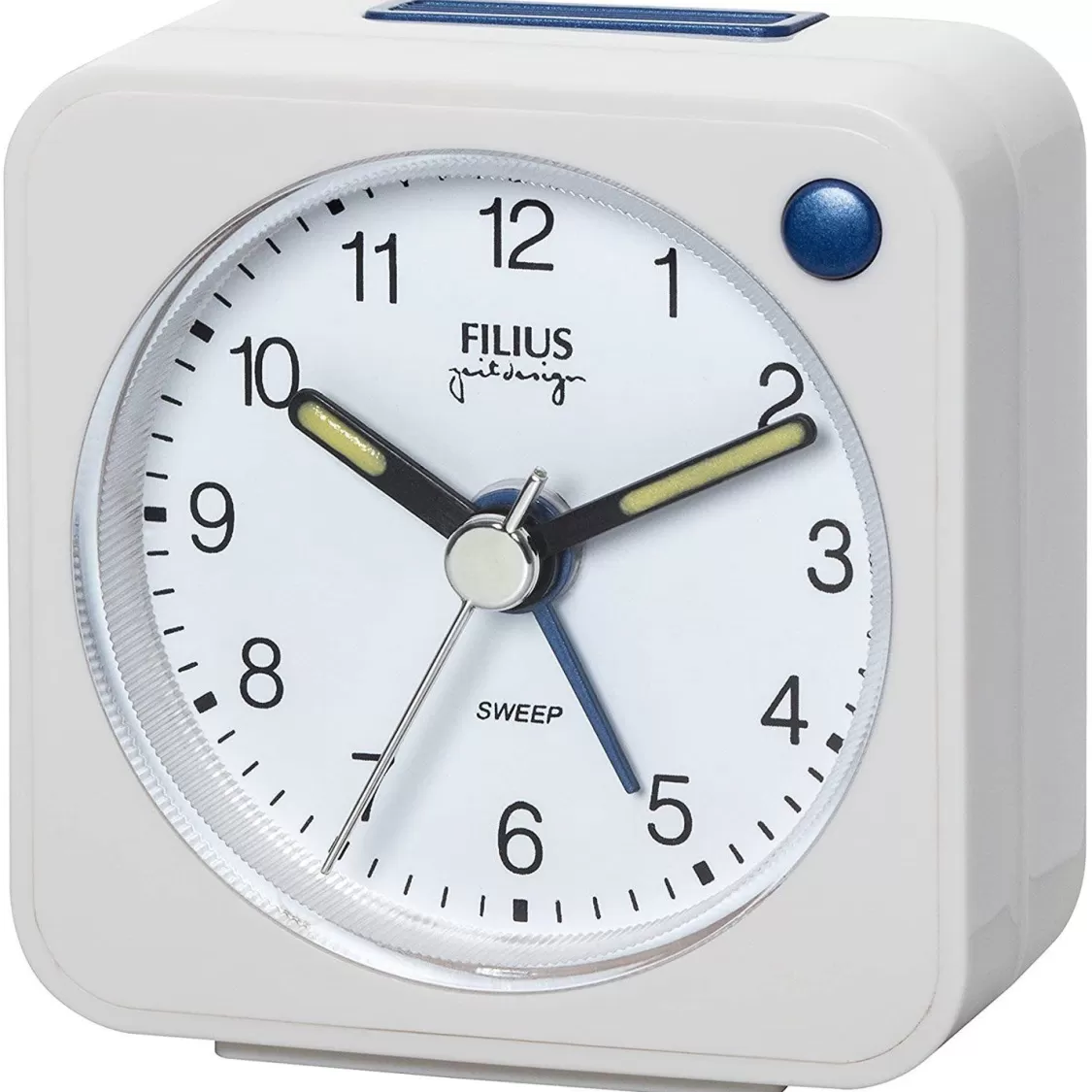 Filius Wecker Ohne Ticken Kleinformat 5,5 X 5,5 Cm Weis | Wecker