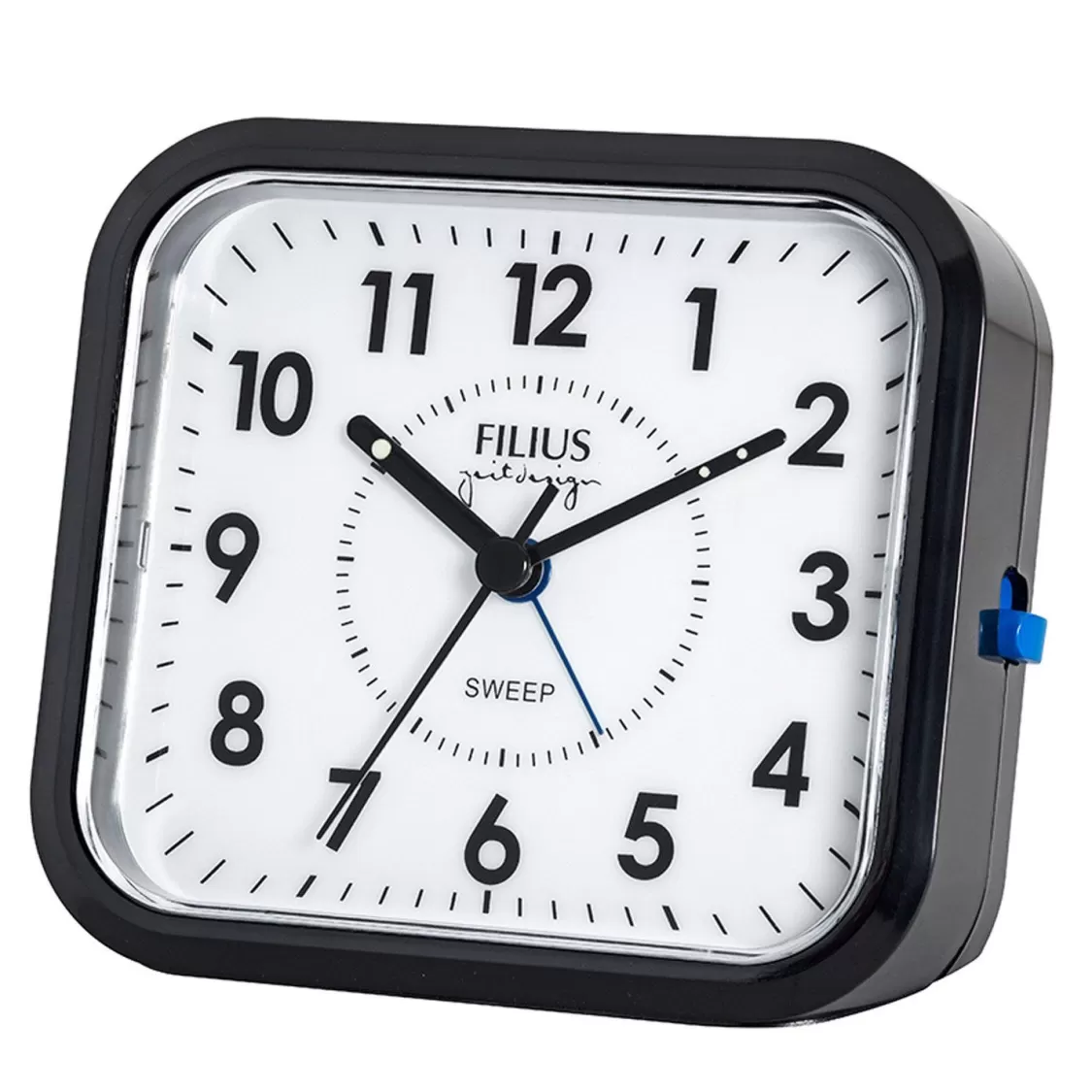 Filius Wecker Ohne Ticken Quarz 10 X 9 Cm Schwarz | Wecker