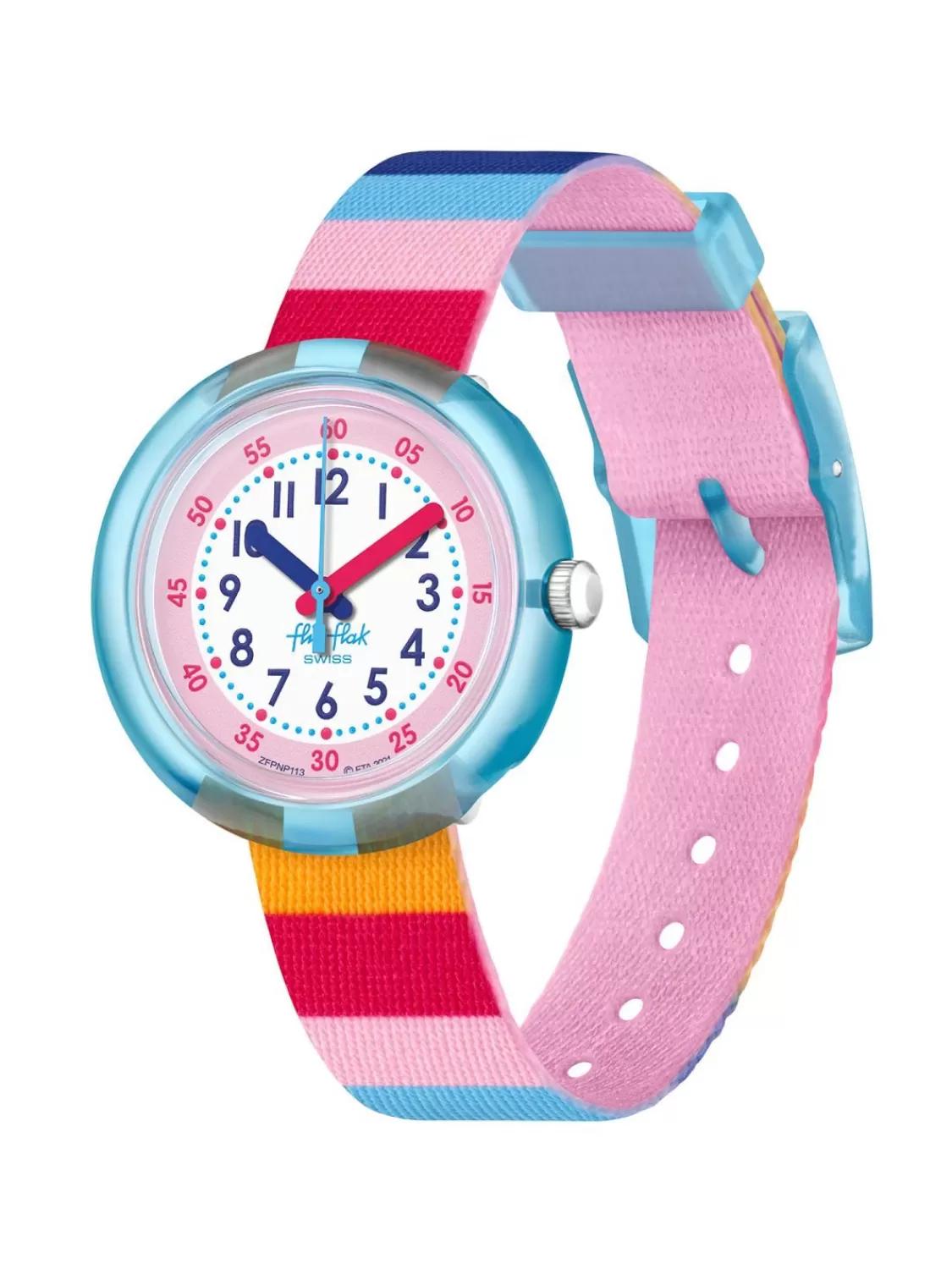 Flik Flak Kinderuhr Stripy Pink | Kinderuhren