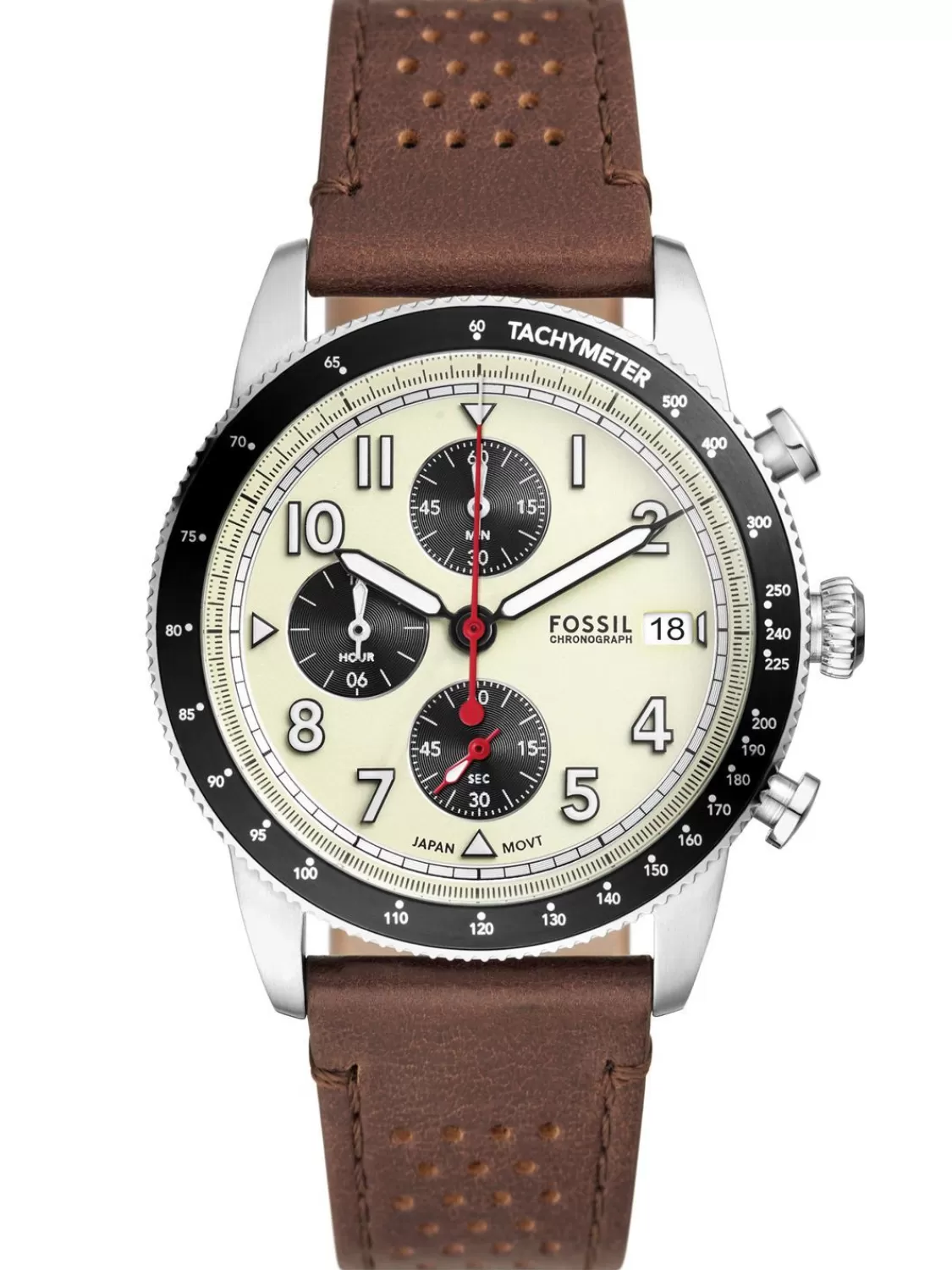 Fossil Herrenuhr Sport Tourer Chronograph Braun/Beige | Herrenuhren