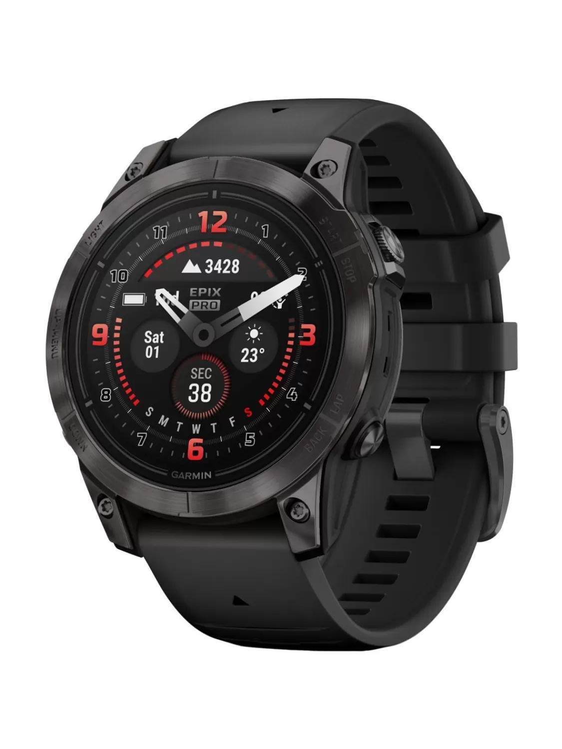 Garmin Epix Pro Saphir Smartwatch Carbongrau Titan Dlc 47 Mm | Herrenuhren
