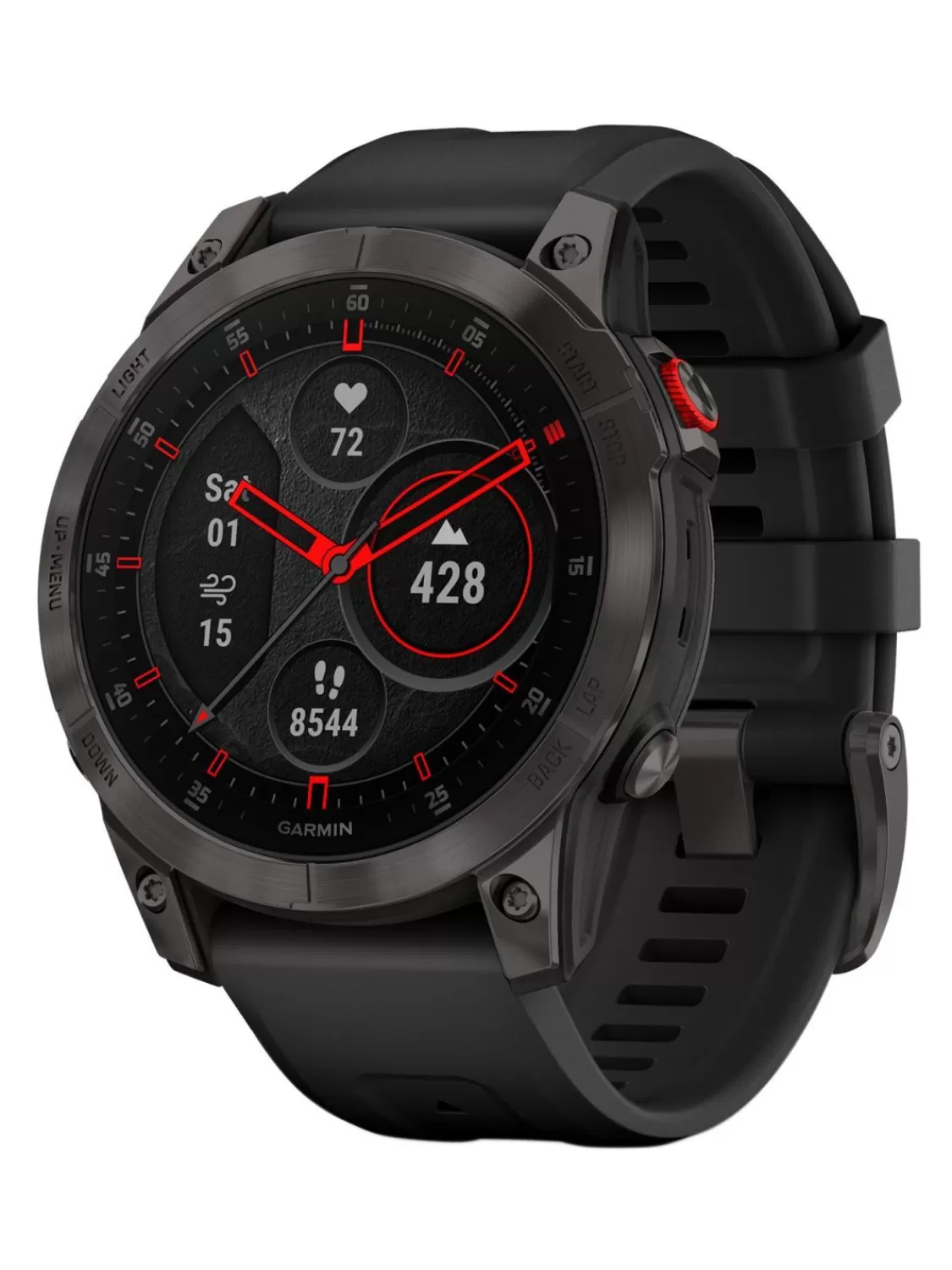 Garmin Epix Saphir Titan Smartwatch Schwarz/Dlc Titan | Herrenuhren