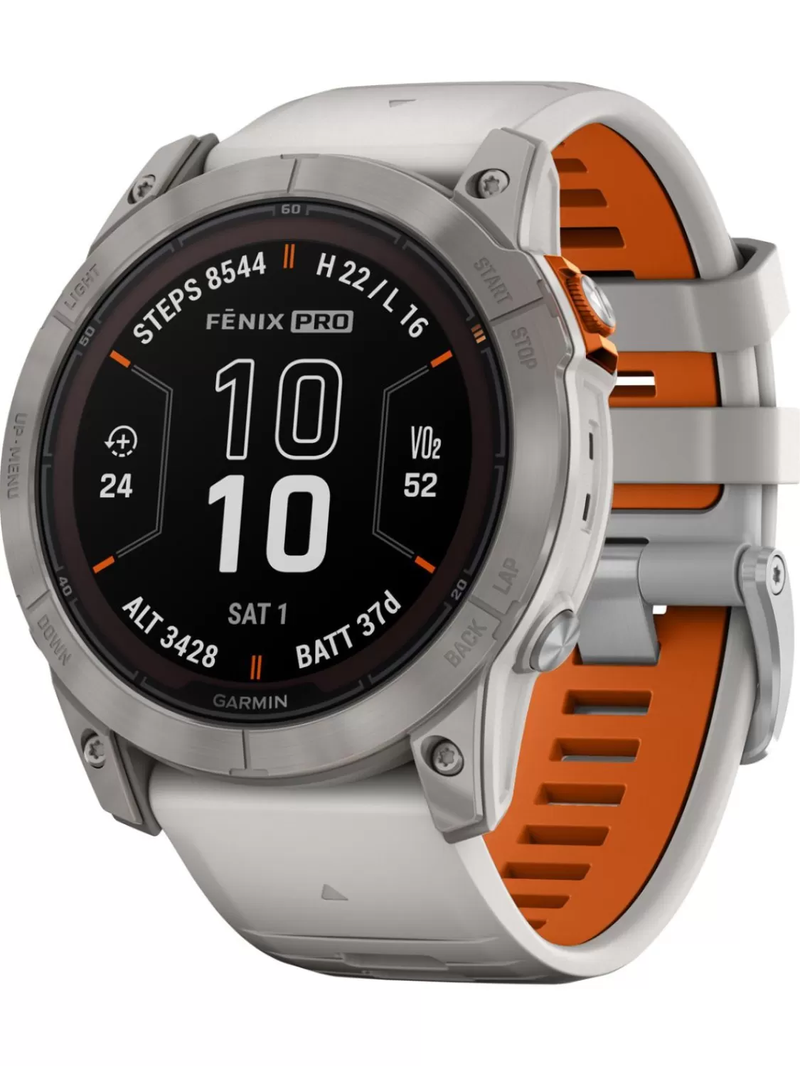 Garmin Fenix 7X Pro Saphir Solar Smartwatch Nebelgrau/Titan | Herrenuhren