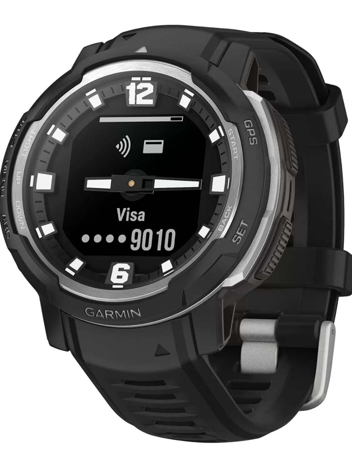 Garmin Instinct Crossover Gps Smartwatch Schwarz/Silberfarben | Damenuhren