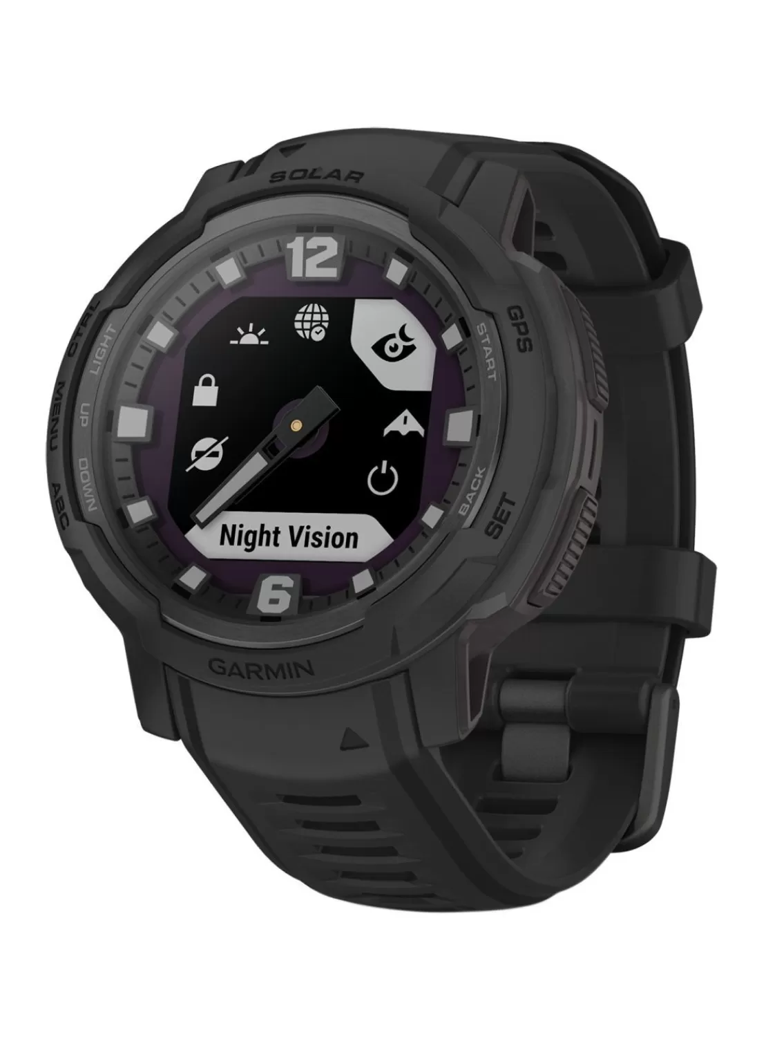 Garmin Instinct Crossover Solar Tactical Schwarz/Schiefergrau | Damenuhren