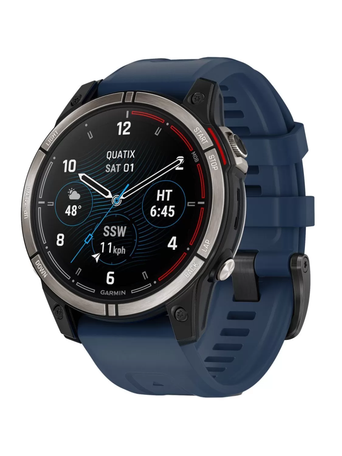 Garmin Quatix 7 Saphir Amoled Marine Smartwatch Schwarz/Titan | Herrenuhren