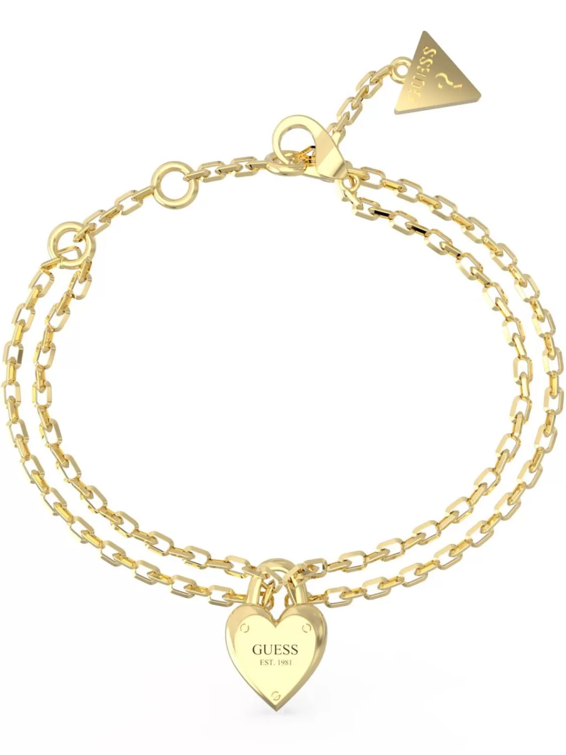 Guess Damen-Armband Herz-Schloss Goldfarben | Damenschmuck