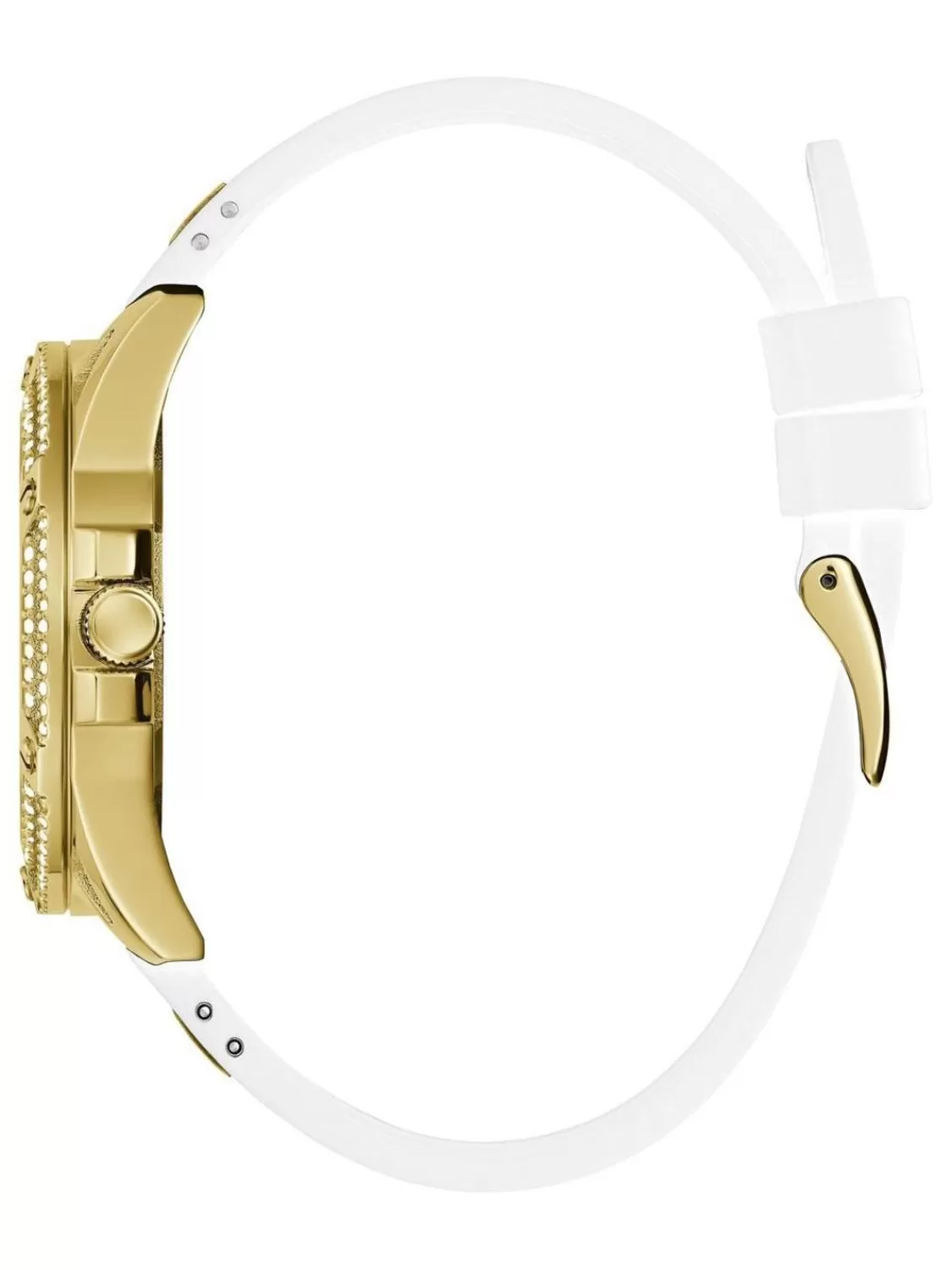 Guess Damen-Armbanduhr Queen Weis/Goldfarben | Damenuhren