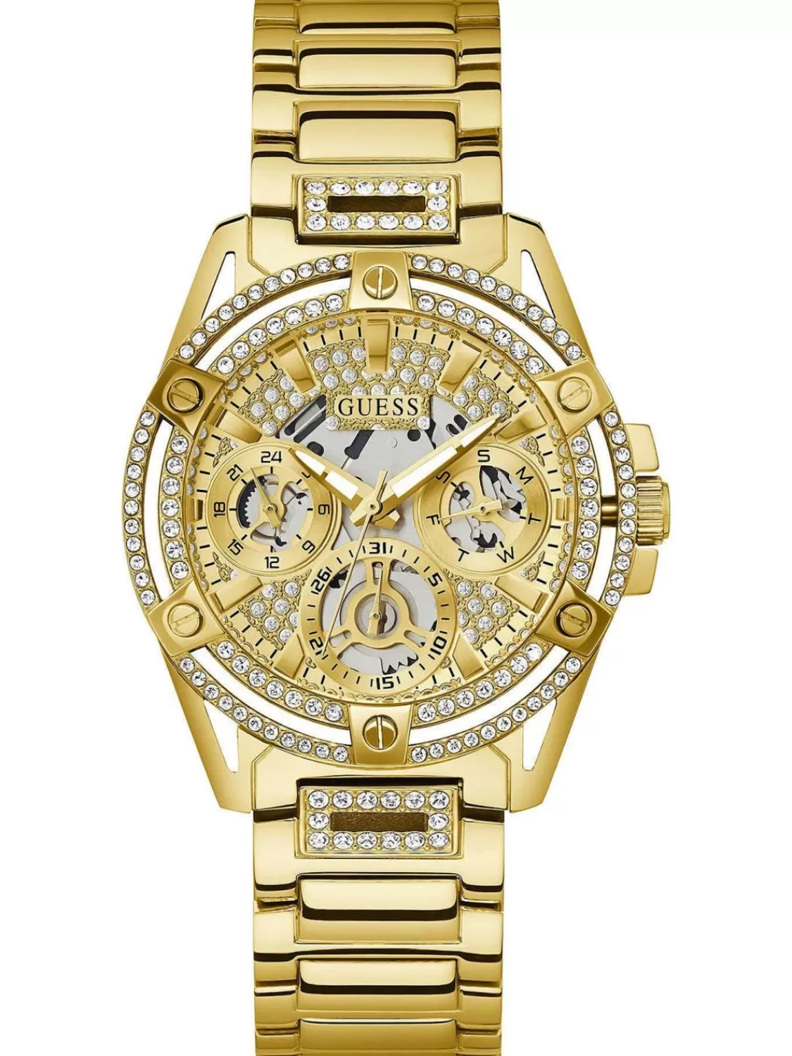 Guess Damenuhr Queen Multifunktion Goldfarben | Damenuhren