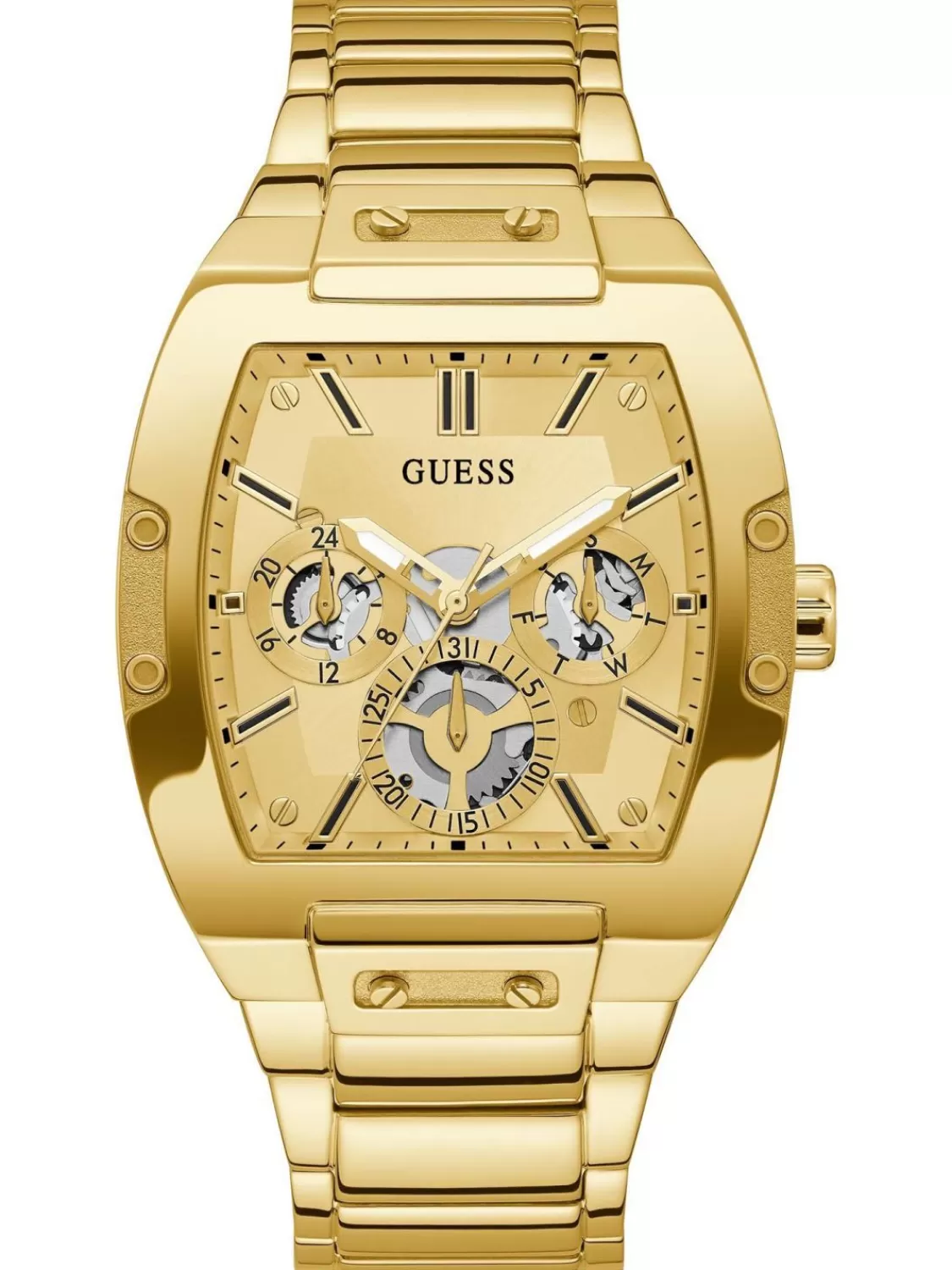 Guess Herrenuhr Multifunktion Phoenix Goldfarben | Herrenuhren