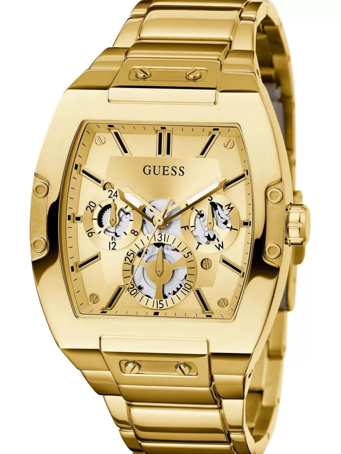 Guess Herrenuhr Multifunktion Phoenix Goldfarben | Herrenuhren