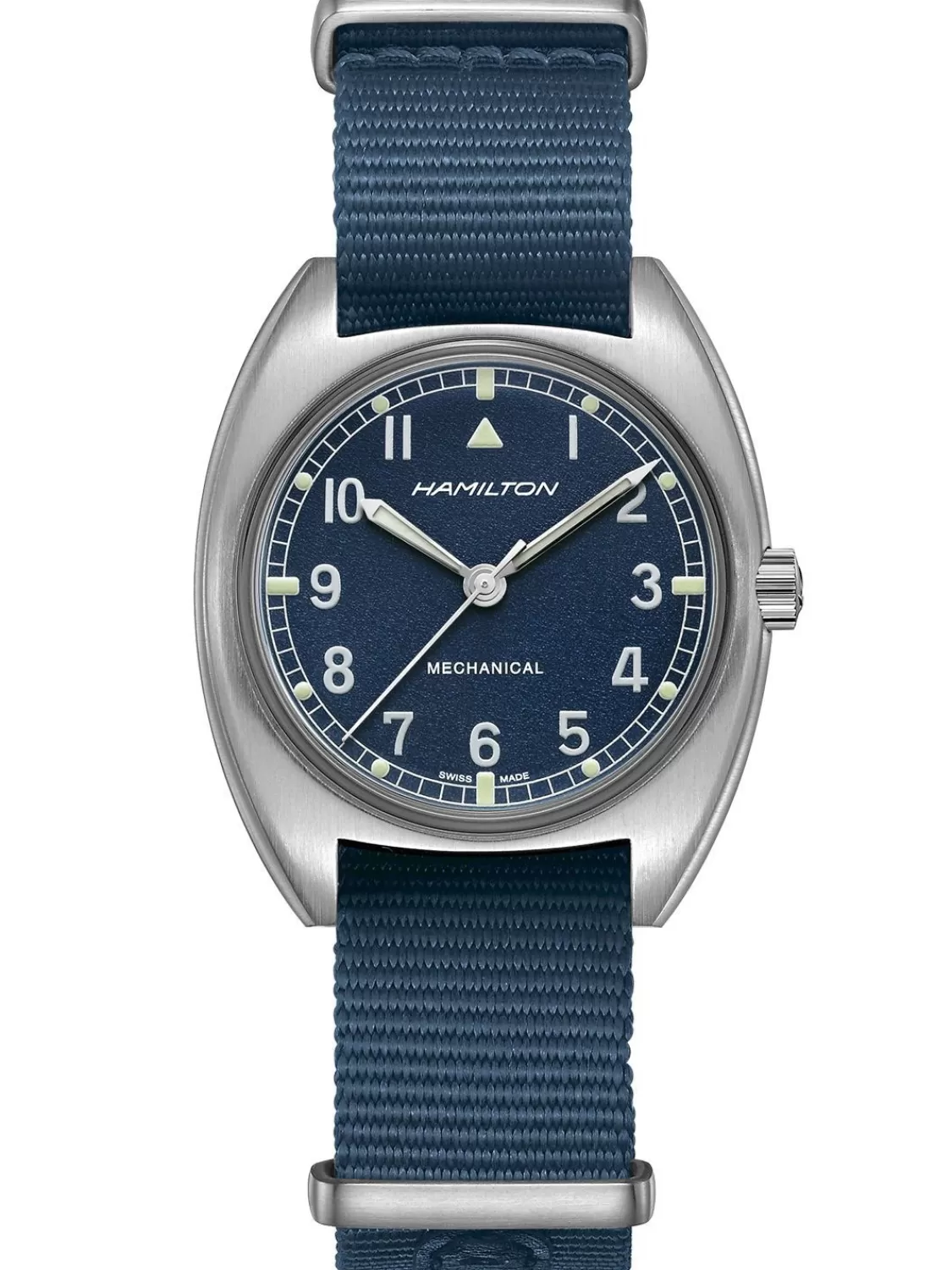 Hamilton Armbanduhr Handaufzug Pilot Pioneer Mechanical Blau | Herrenuhren