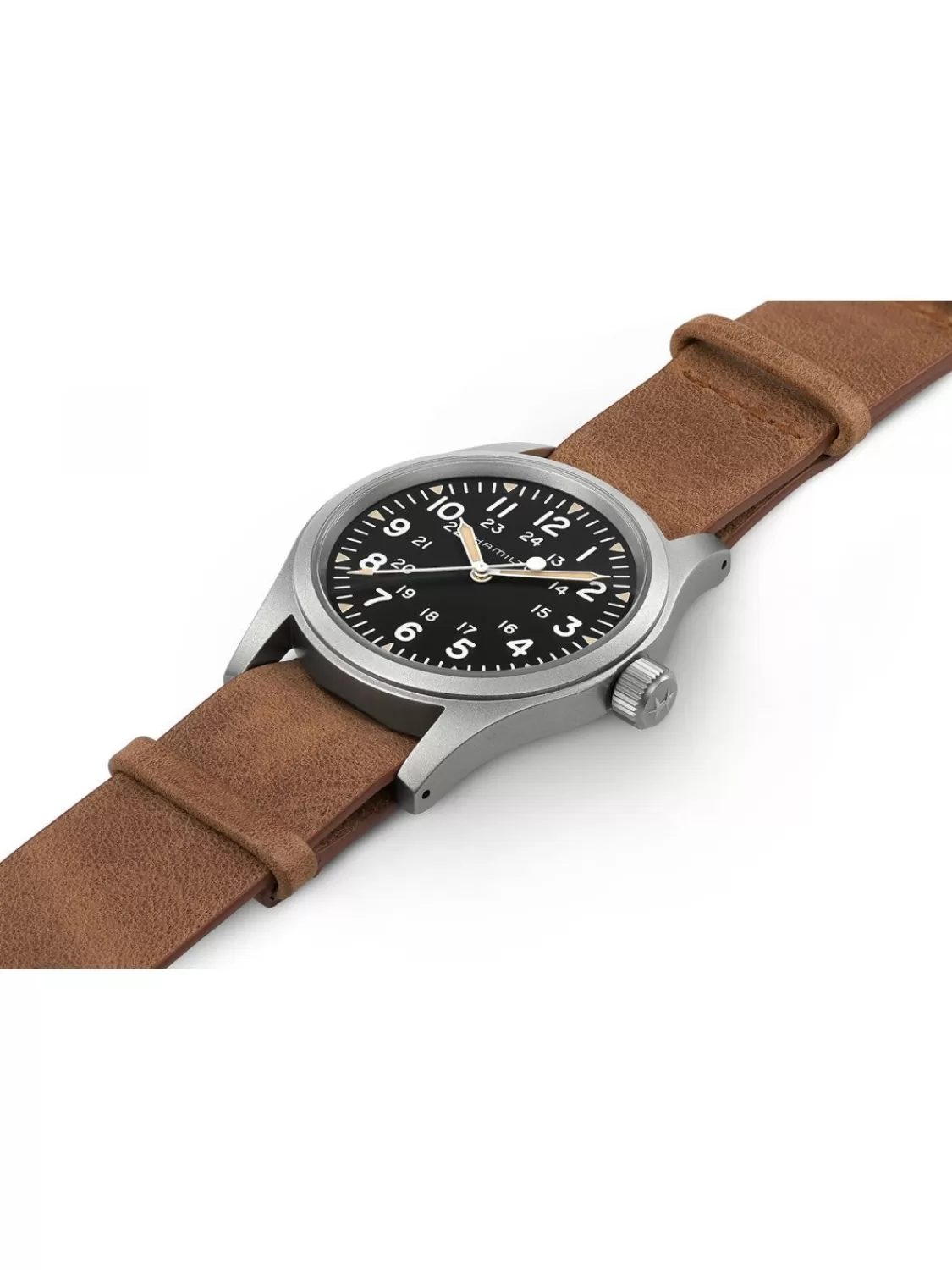 Hamilton Armbanduhr Khaki Field Mechanical 38 Mm Braun/Schwarz | Herrenuhren