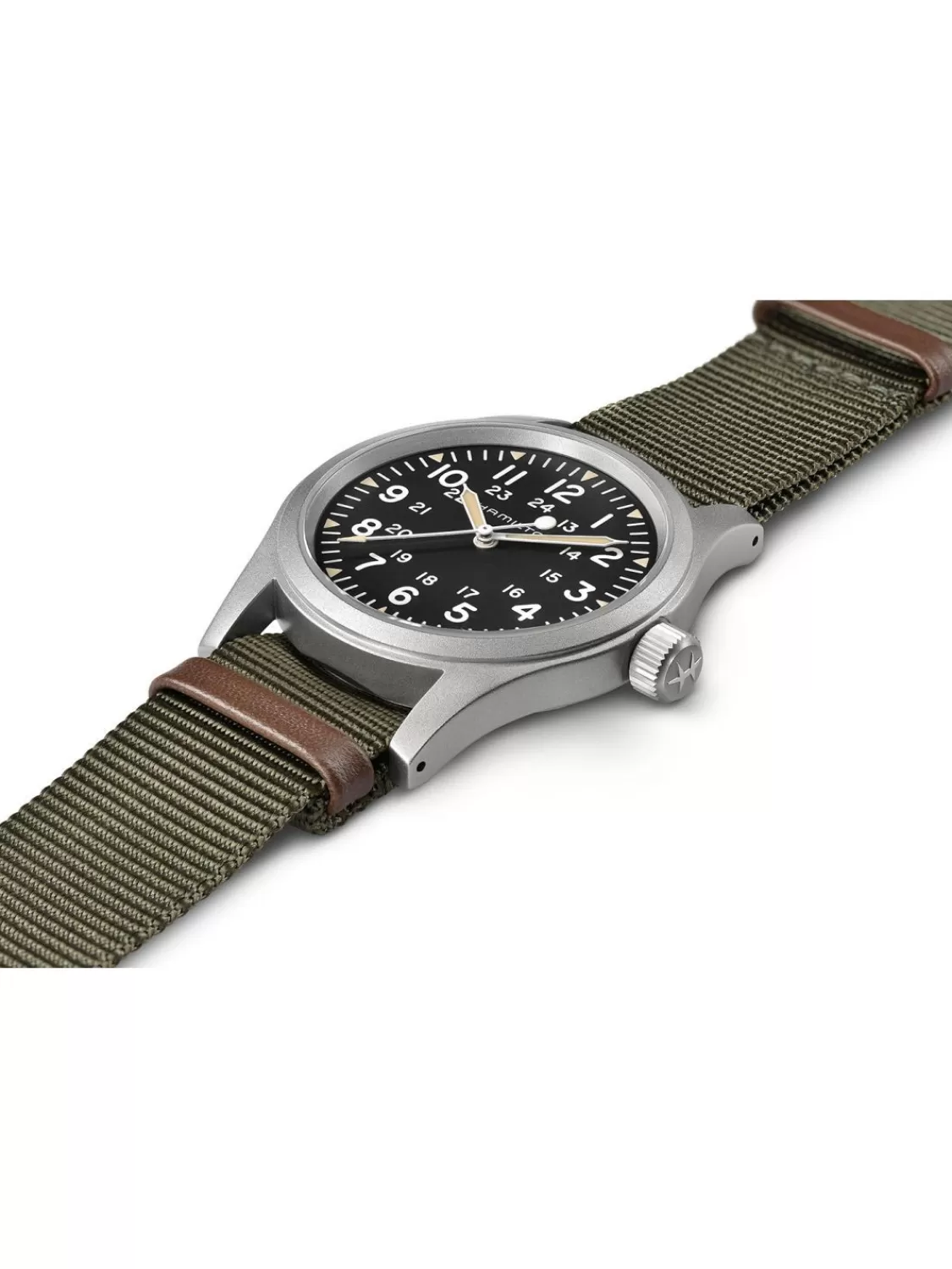 Hamilton Armbanduhr Khaki Field Mechanical 38 Mm Grun/Schwarz | Herrenuhren