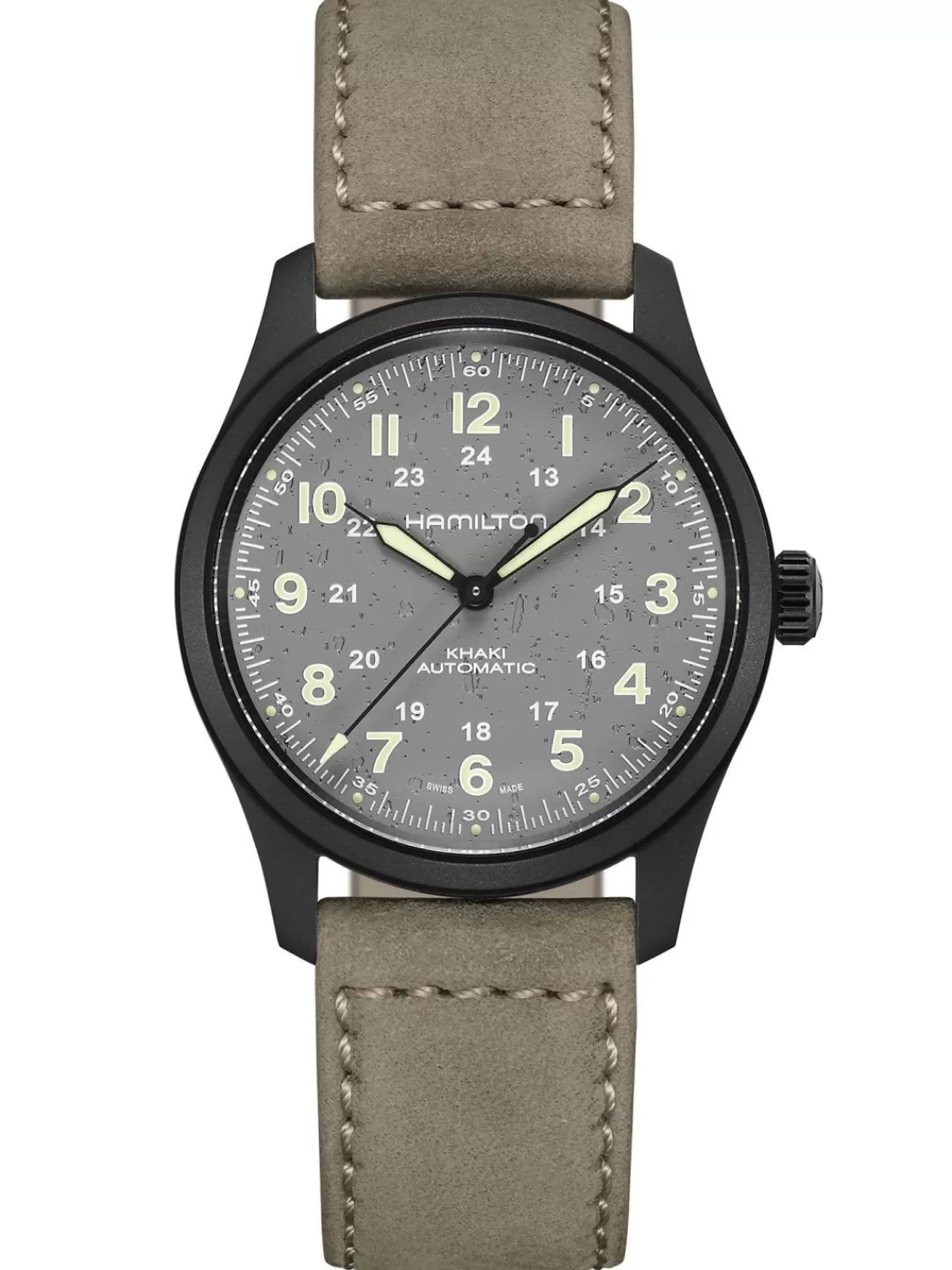 Hamilton Automatikuhr Khaki Field Titanium Auto Grau 38 Mm | Herrenuhren