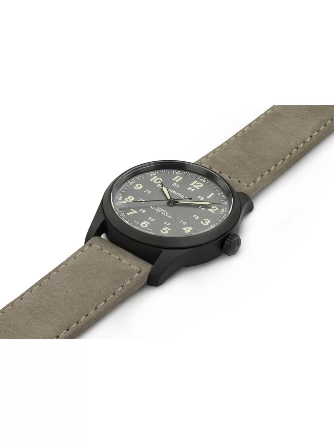 Hamilton Automatikuhr Khaki Field Titanium Auto Grau 38 Mm | Herrenuhren