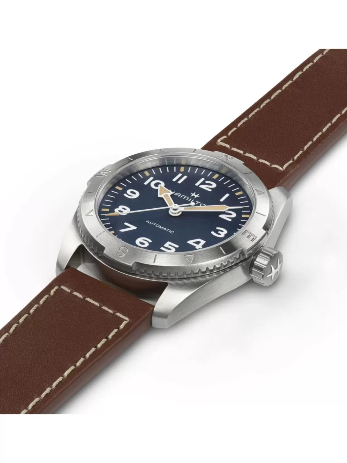 Hamilton Herrenarmbanduhr Khaki Field Expedition Auto Braun/Blau | Herrenuhren