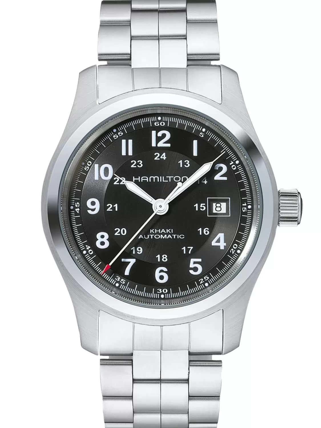 Hamilton Herrenuhr Automatik Khaki Field Auto Stahl/Schwarz 42 Mm | Herrenuhren