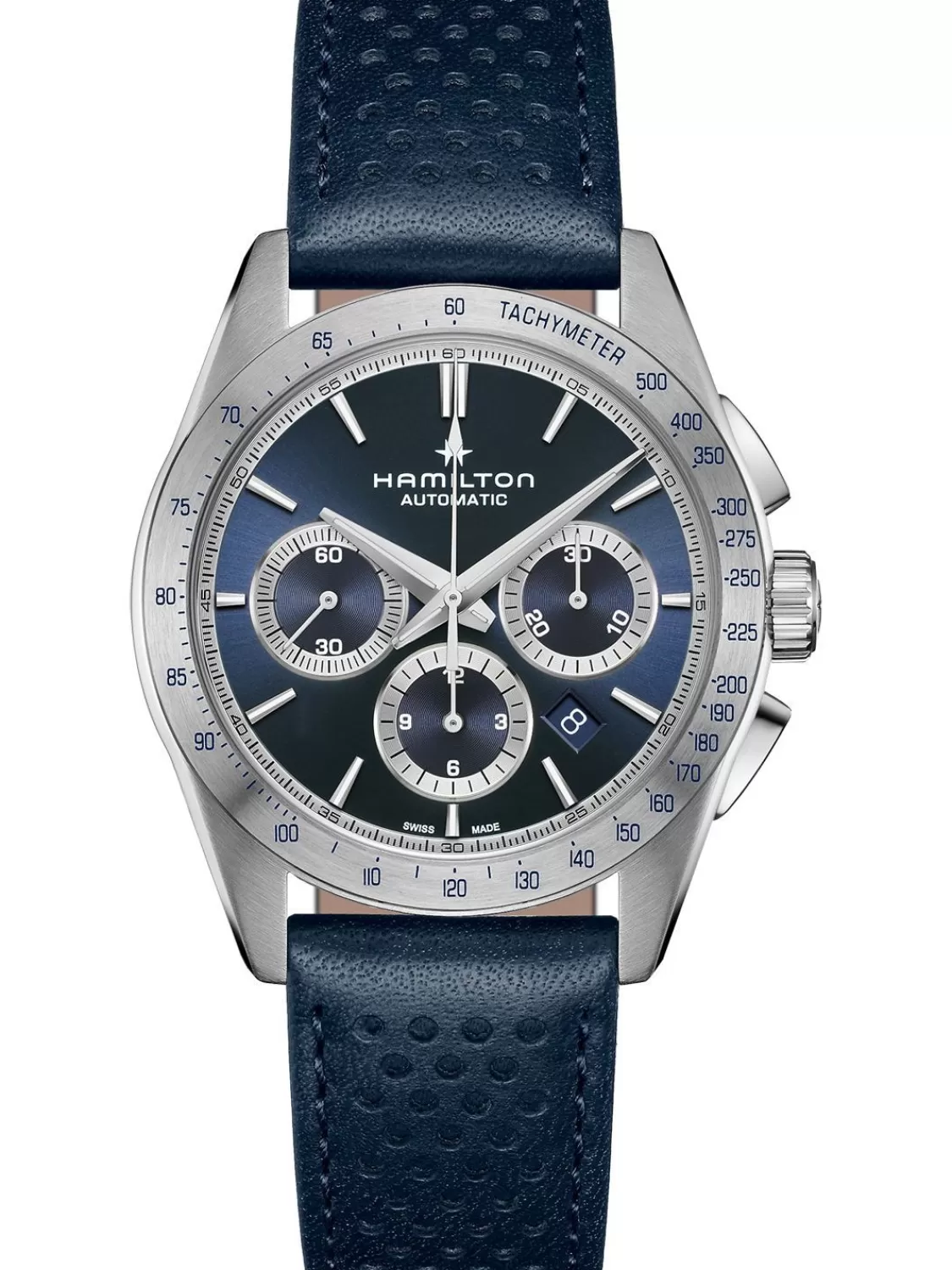 Hamilton Herrenuhr Chronograph Automatik Jazzmaster Performer Blau | Herrenuhren