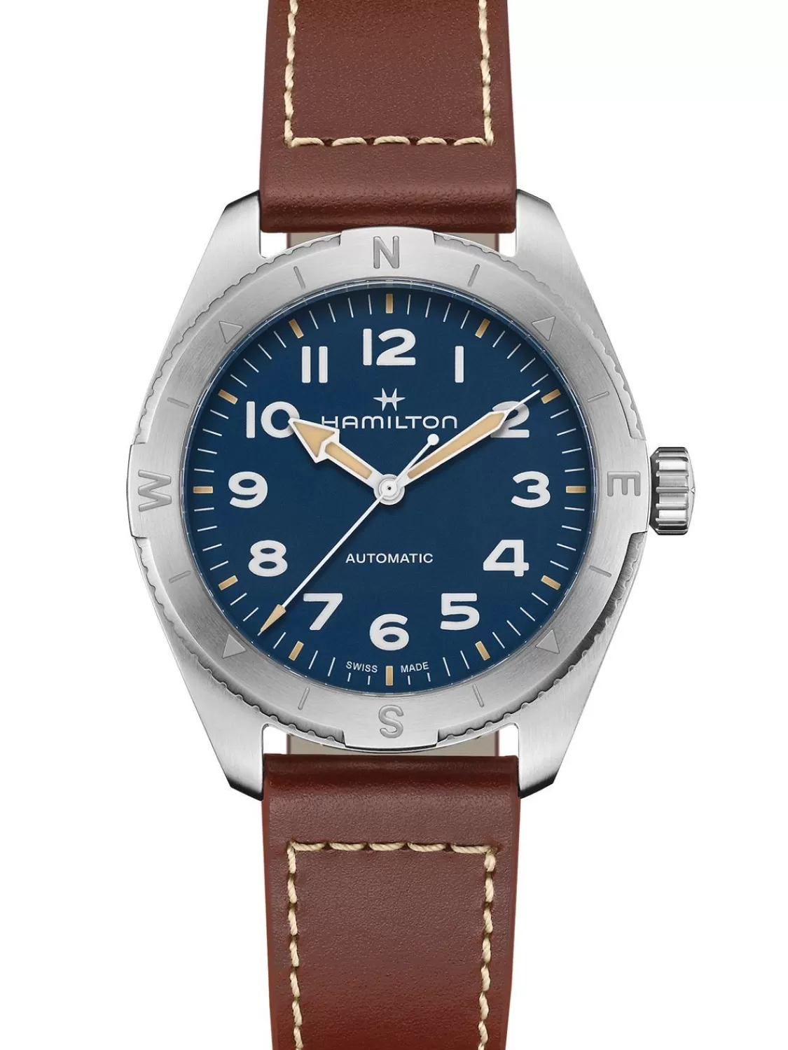 Hamilton Herrenuhr Khaki Field Expedition Automatik Braun/Blau 41 Mm | Herrenuhren