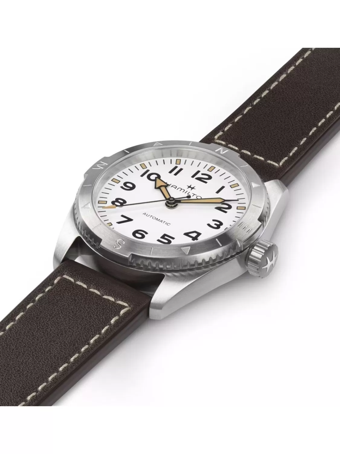 Hamilton Herrenuhr Khaki Field Expedition Automatik Braun/Weis | Herrenuhren