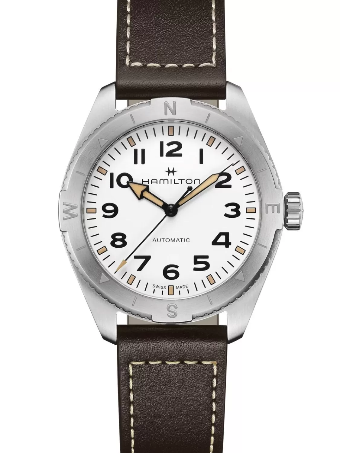 Hamilton Herrenuhr Khaki Field Expedition Automatik Braun/Weis 41 Mm | Herrenuhren