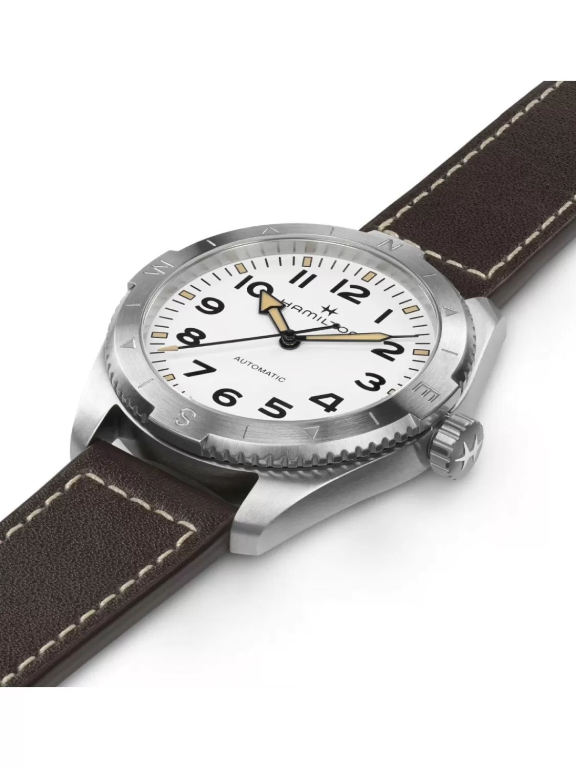 Hamilton Herrenuhr Khaki Field Expedition Automatik Braun/Weis 41 Mm | Herrenuhren